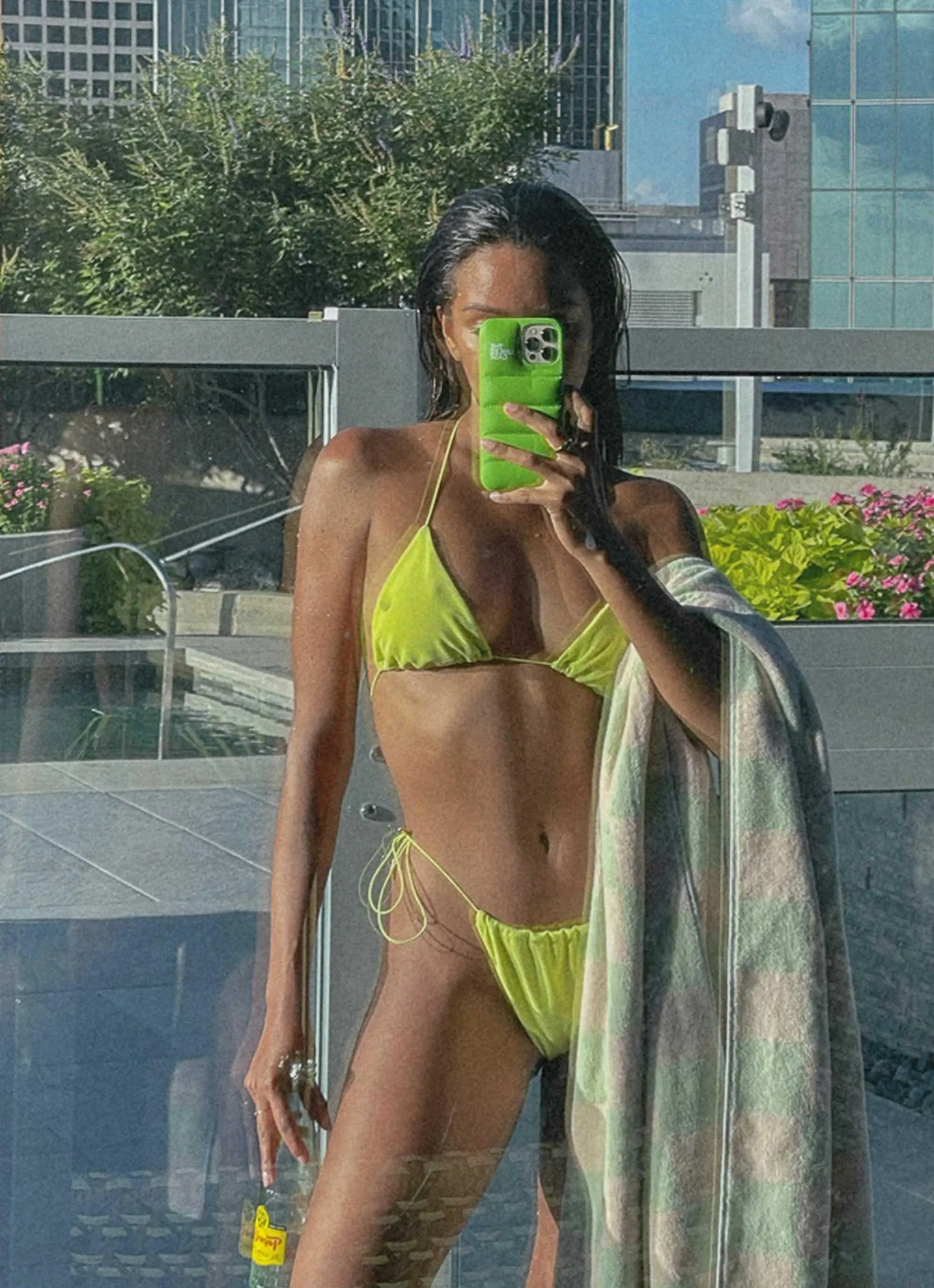 Isle Triangle Bikini Top - Lime sold by Peppermayo product image thumbnail 2