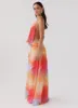 Elysia Chiffon Maxi Dress - Rainbow sold by Peppermayo