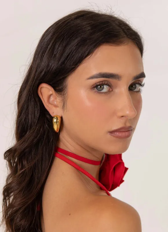 Everglow Earrings - Gold sold by Peppermayo