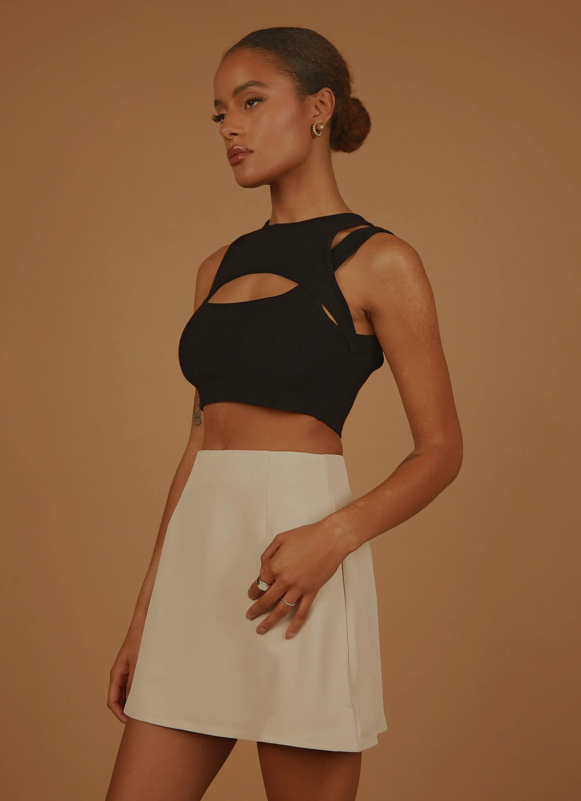 Gigi Girl Knit Crop - Black sold by Peppermayo product image thumbnail 5