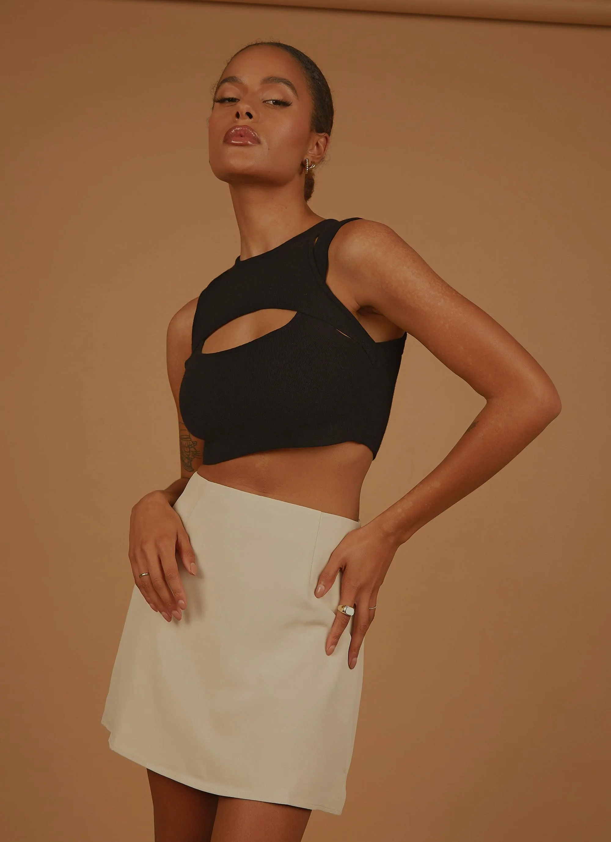 Gigi Girl Knit Crop - Black sold by Peppermayo product image thumbnail 3