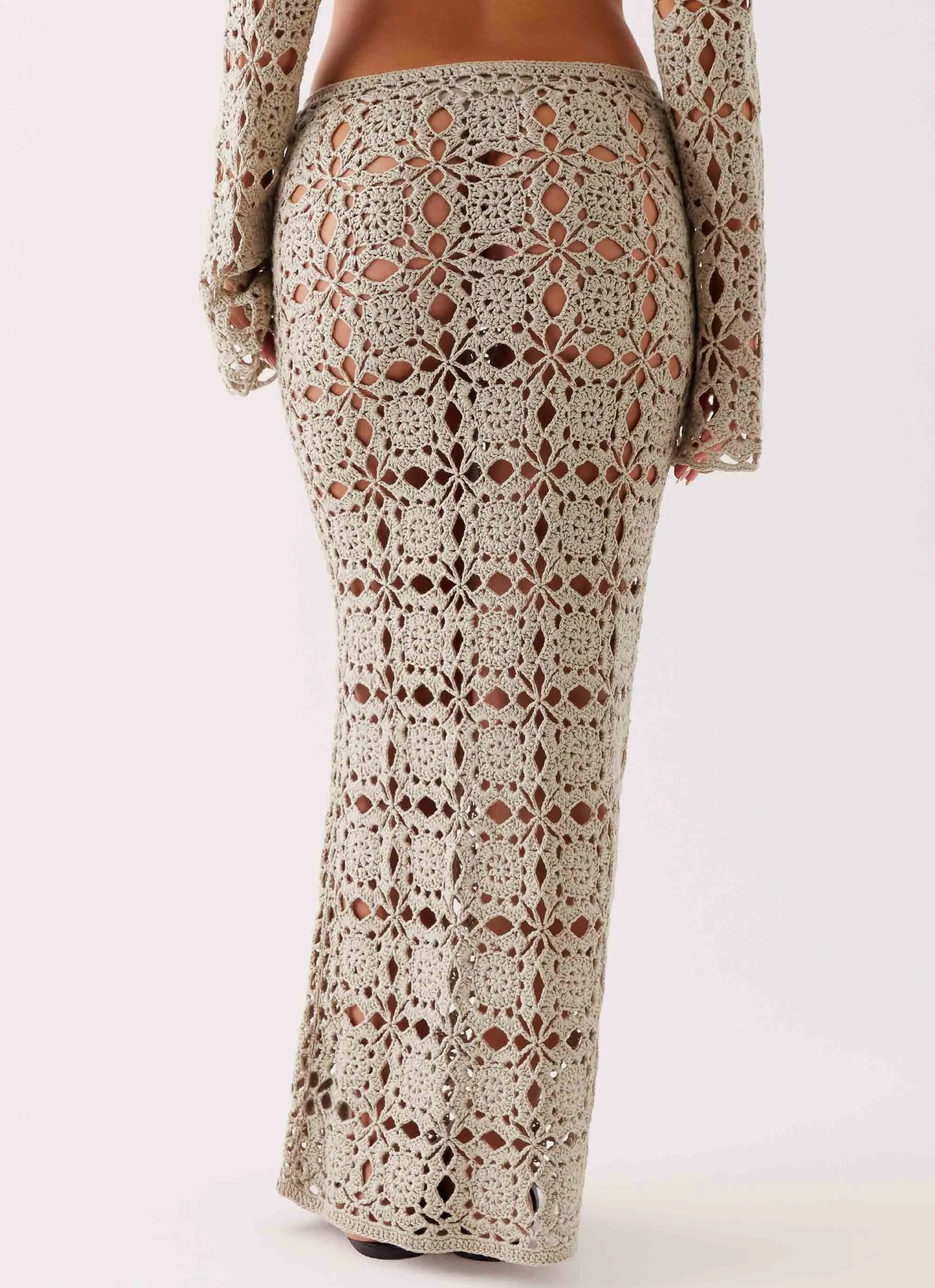 Sorrentino Crochet Maxi Skirt - Sage sold by Peppermayo product image thumbnail 4