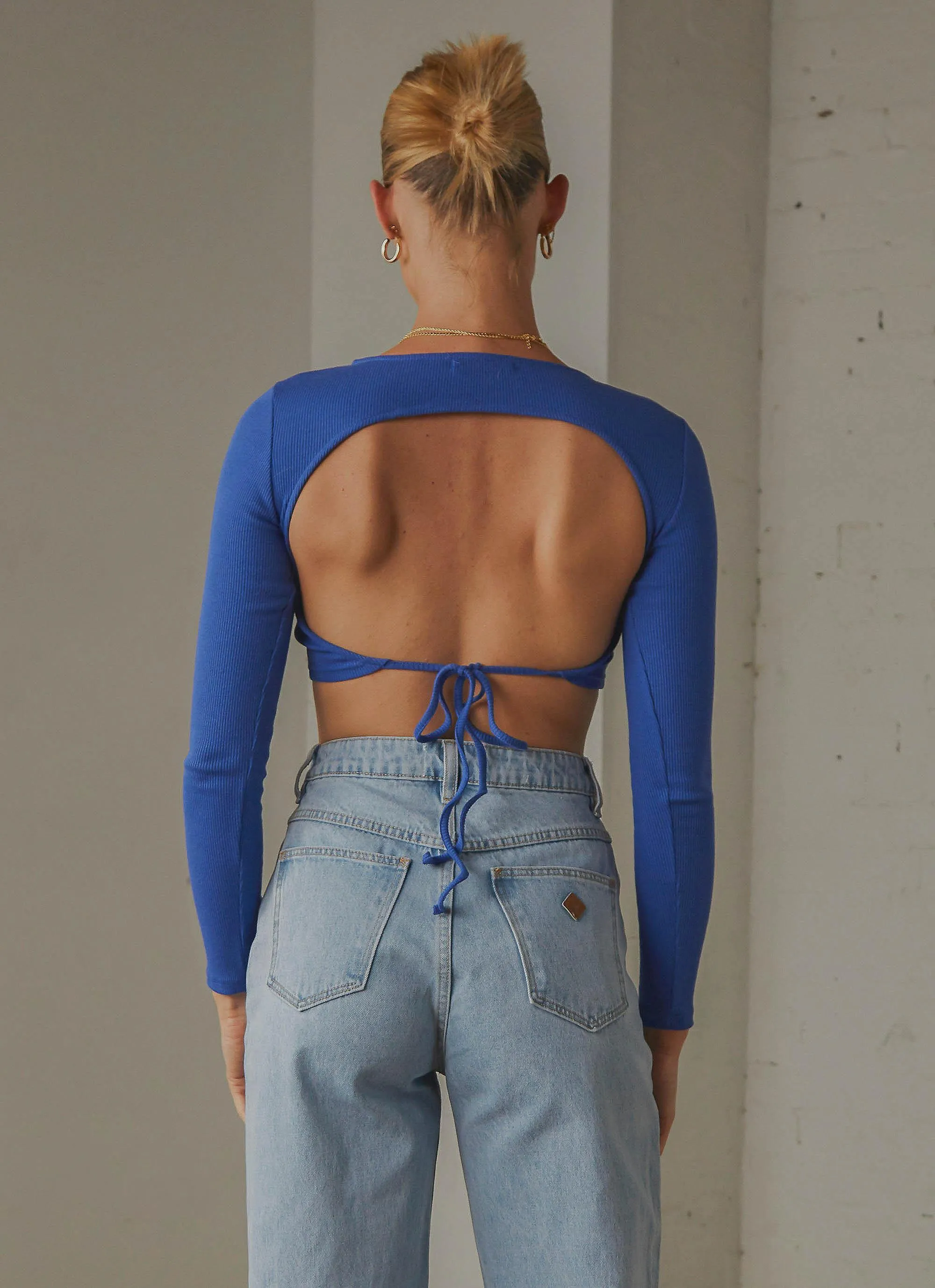 Total Crush Tie Back Top - Cobalt sold by Peppermayo product image thumbnail 5