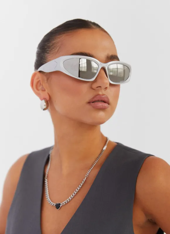 Cyber Hacker Sunglasses - Silver sold by Peppermayo