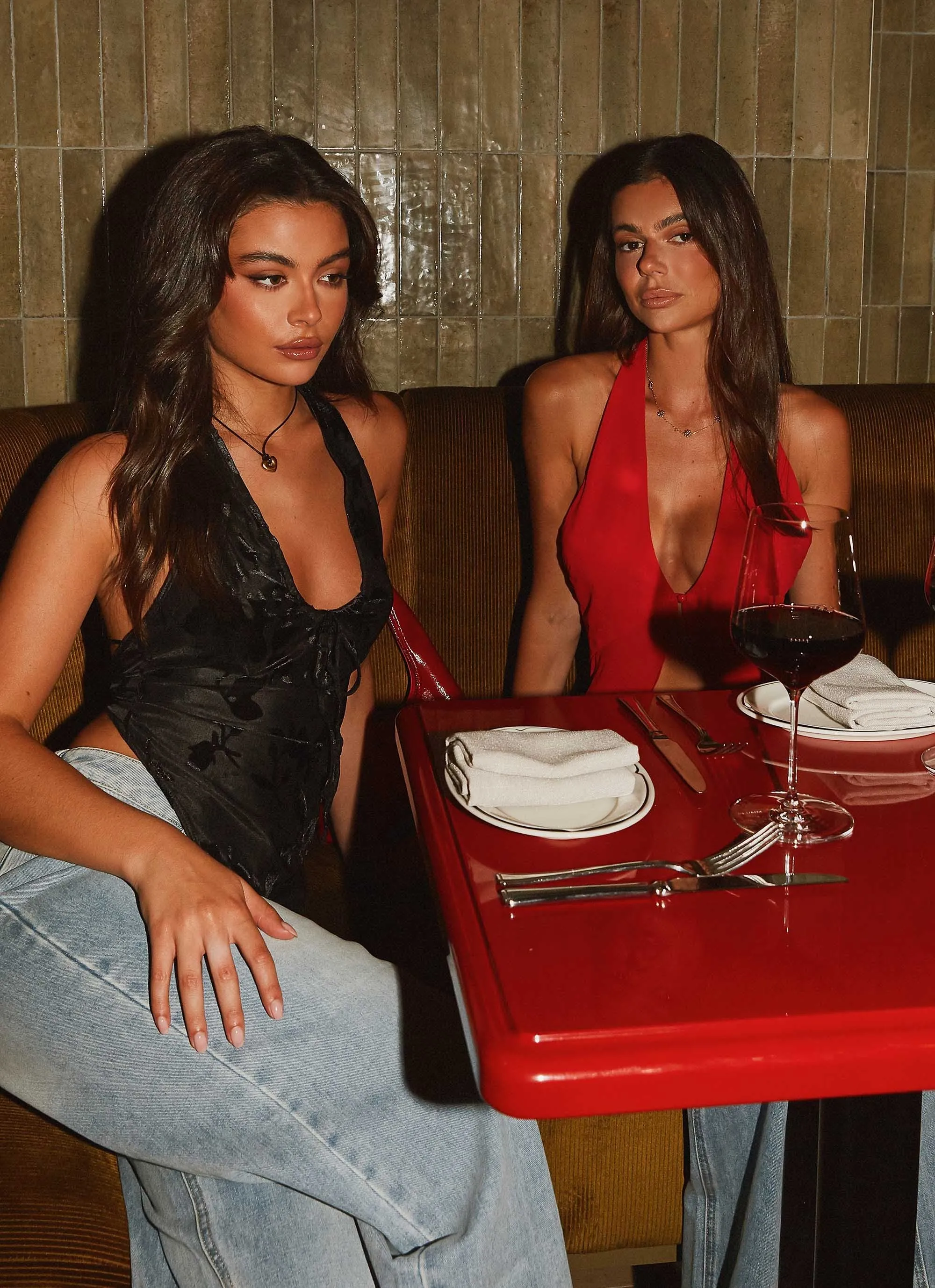 No Settling Halterneck Top - Black sold by Peppermayo product image thumbnail 3