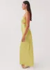 Raylie Cut Out Maxi Dress - Chartreuse sold by Peppermayo