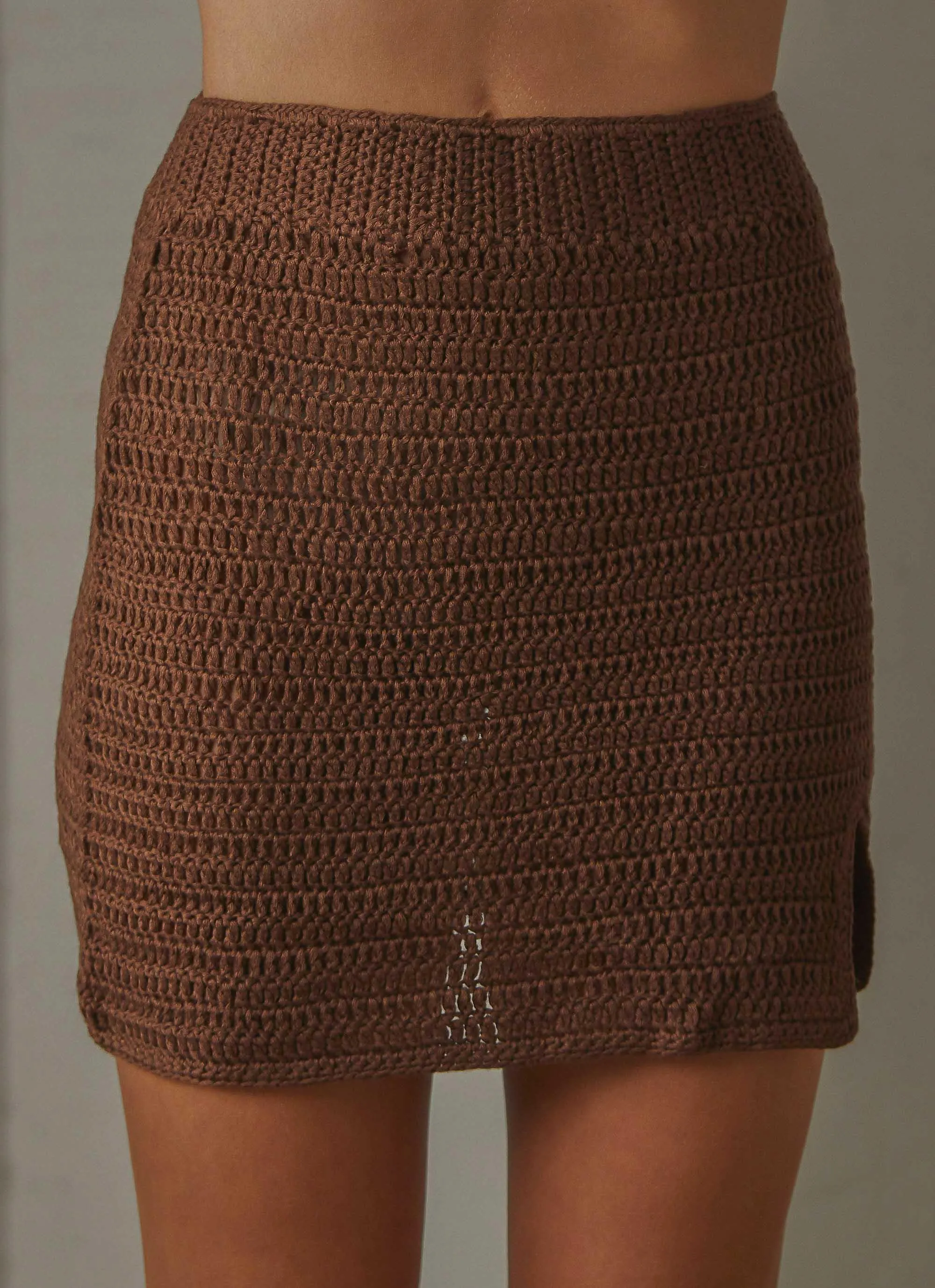 Summer Style Crochet skirt - Choc Brown sold by Peppermayo product image thumbnail 5