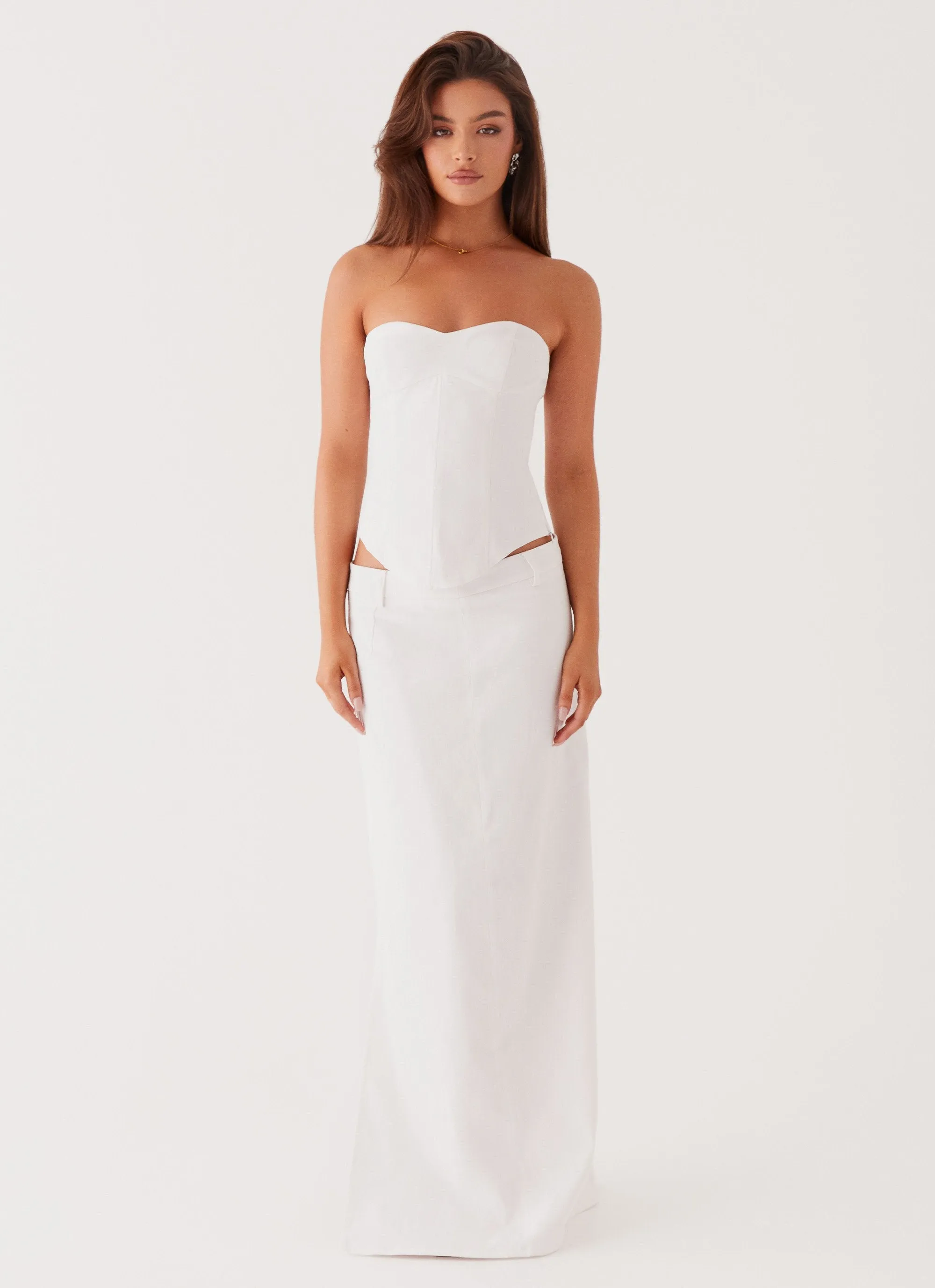Jaslyn Maxi Skirt - White sold by Peppermayo product image thumbnail 2