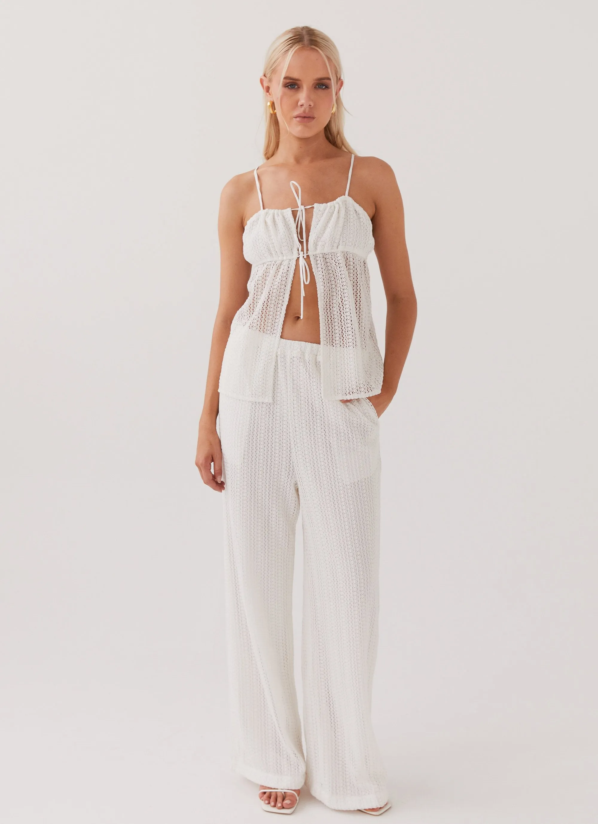 Karley Knit Top - White sold by Peppermayo product image thumbnail 3