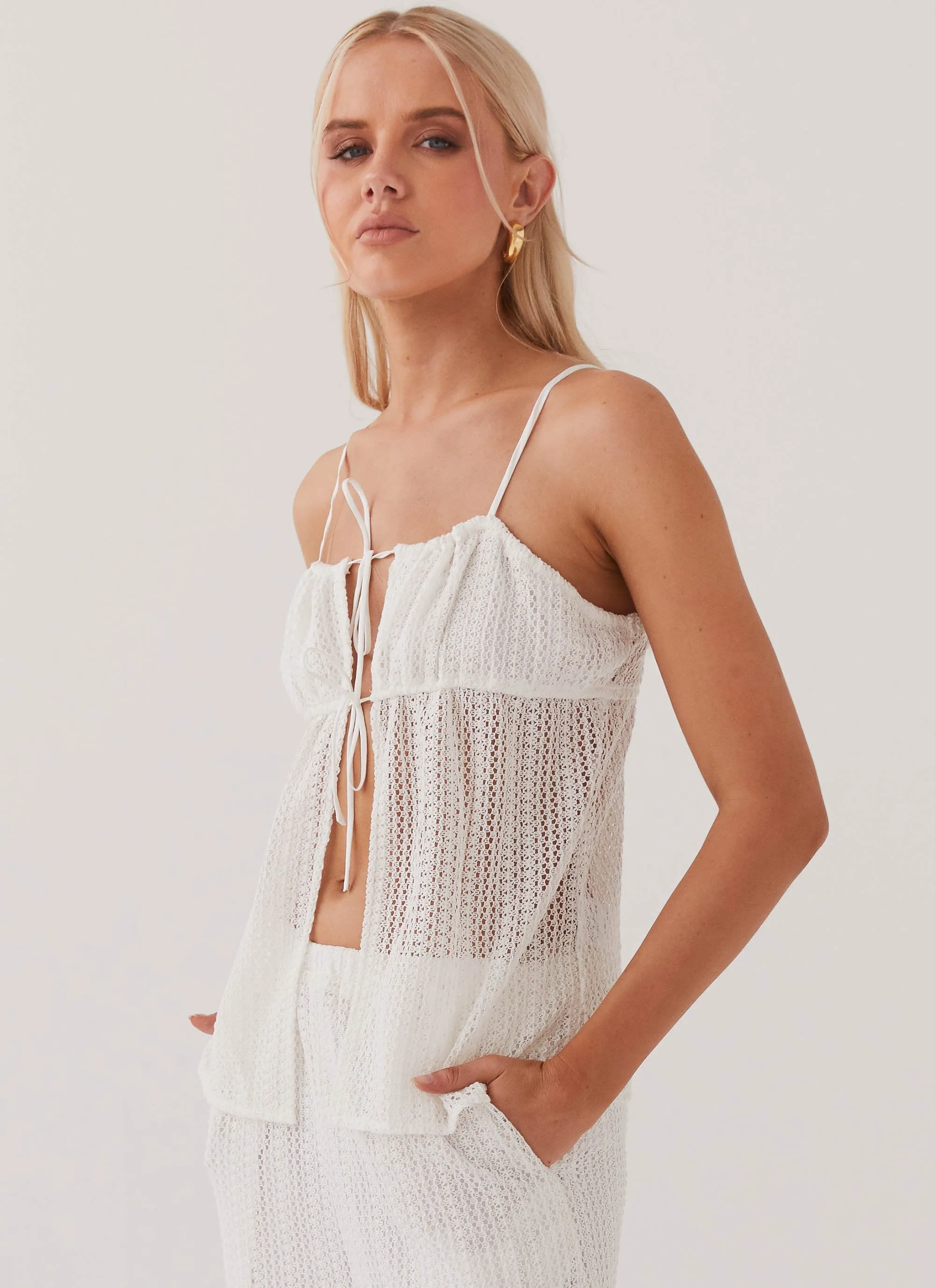 Karley Knit Top - White sold by Peppermayo product image thumbnail 4
