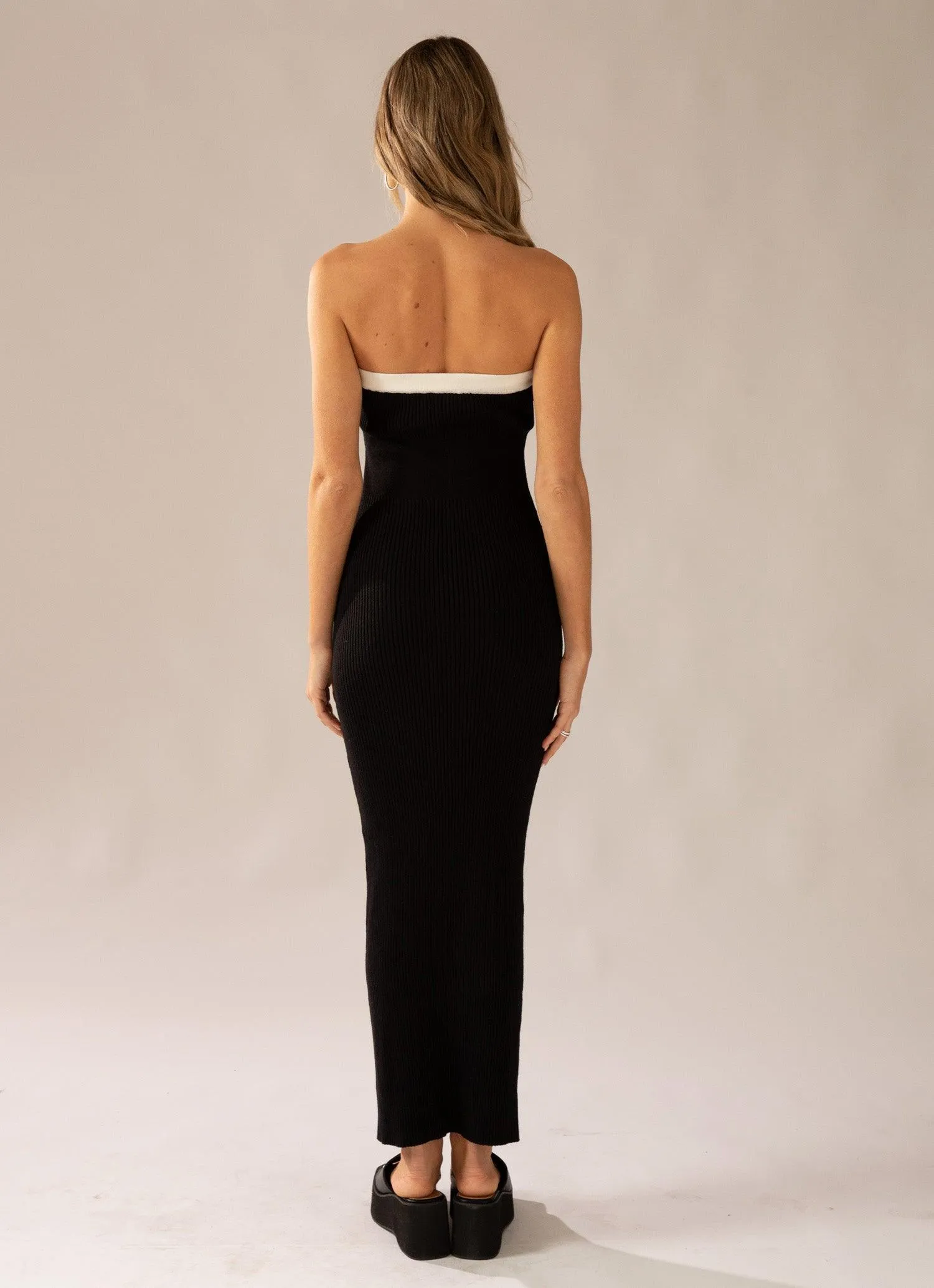 Hazey Knit Maxi Dress - Black sold by Peppermayo product image thumbnail 5