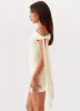 Palm House Mini Dress - Yellow sold by Peppermayo