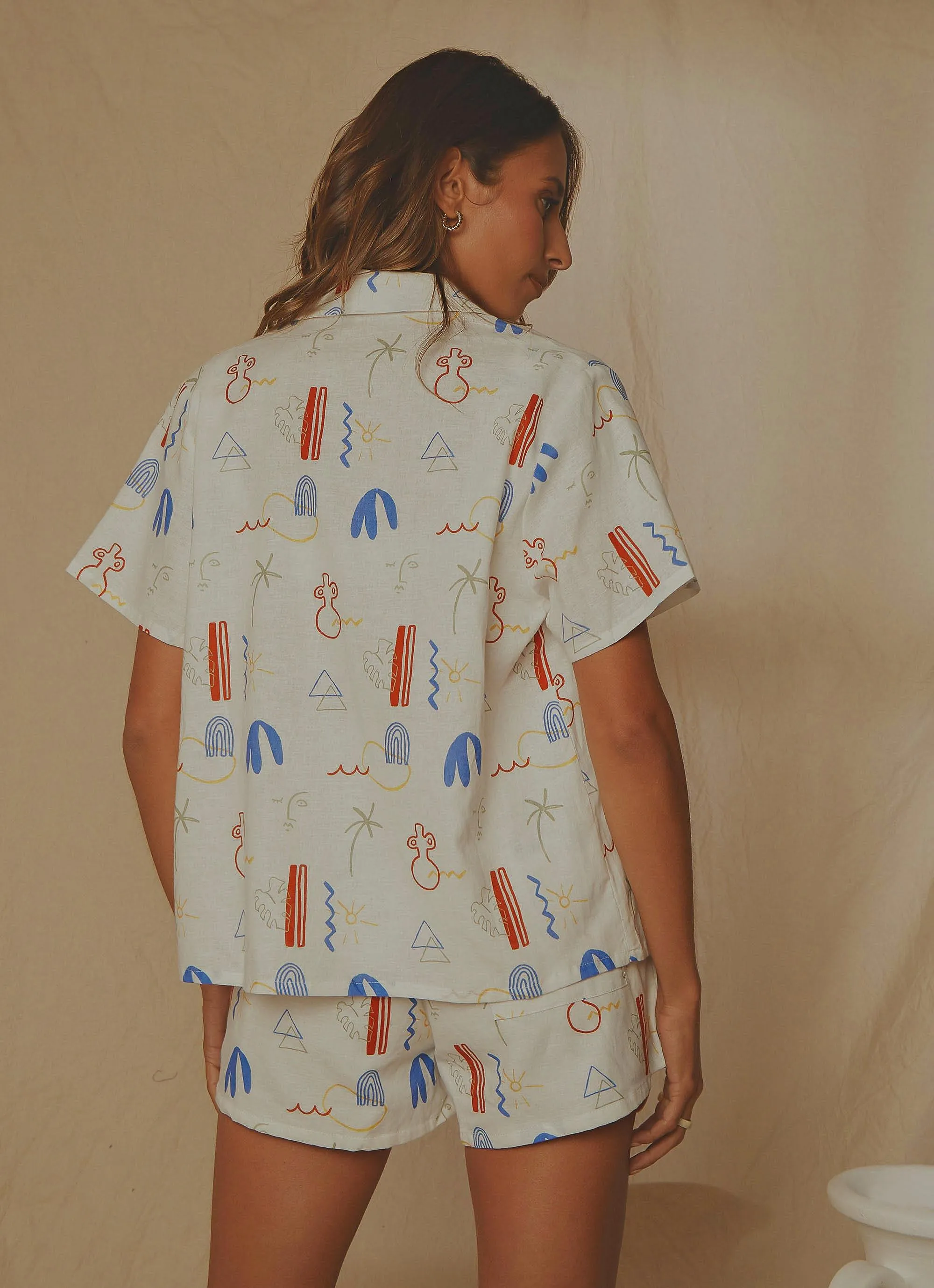 Rue Linen Shirt - Santorini sold by Peppermayo product image thumbnail 5