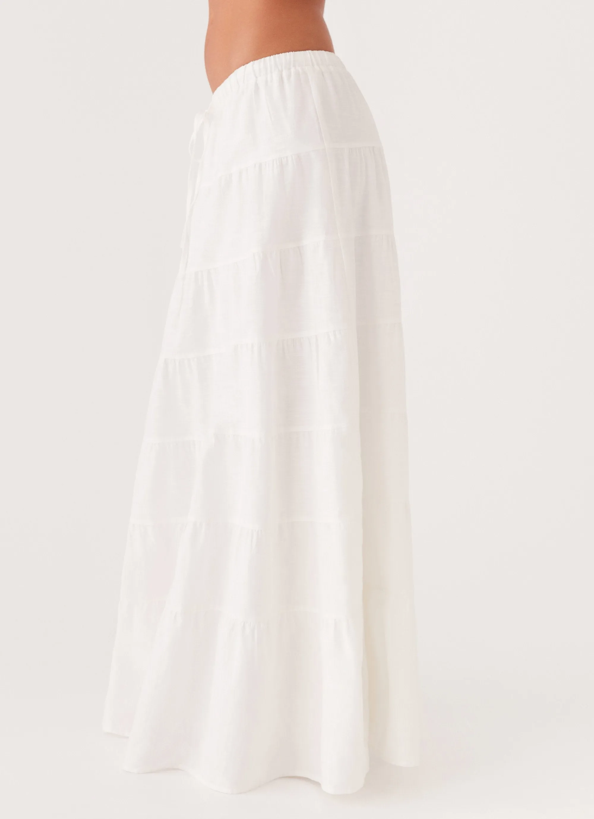 Mariella Linen Maxi Skirt - White sold by Peppermayo product image thumbnail 4