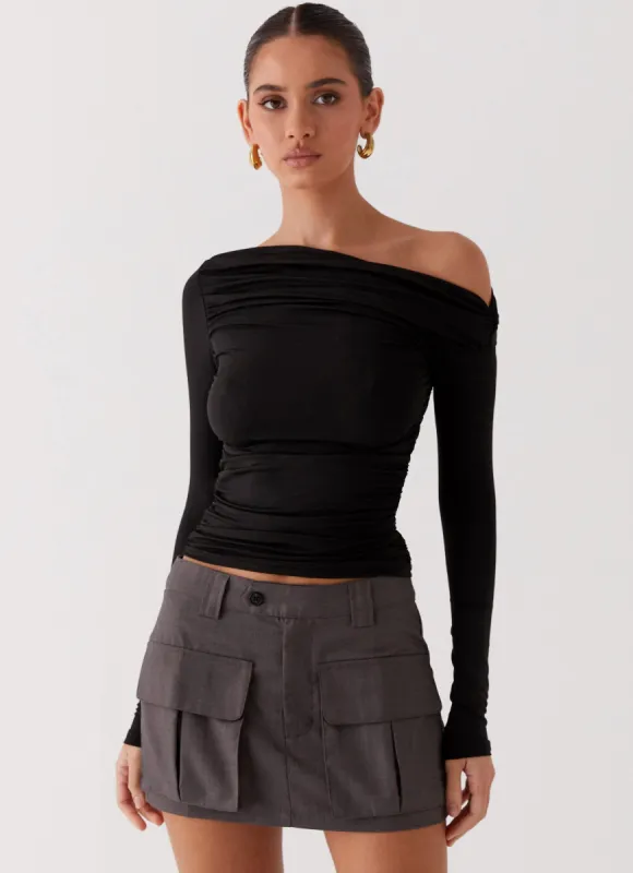Bad Blood Cargo Mini Skirt - Army made by Peppermayo