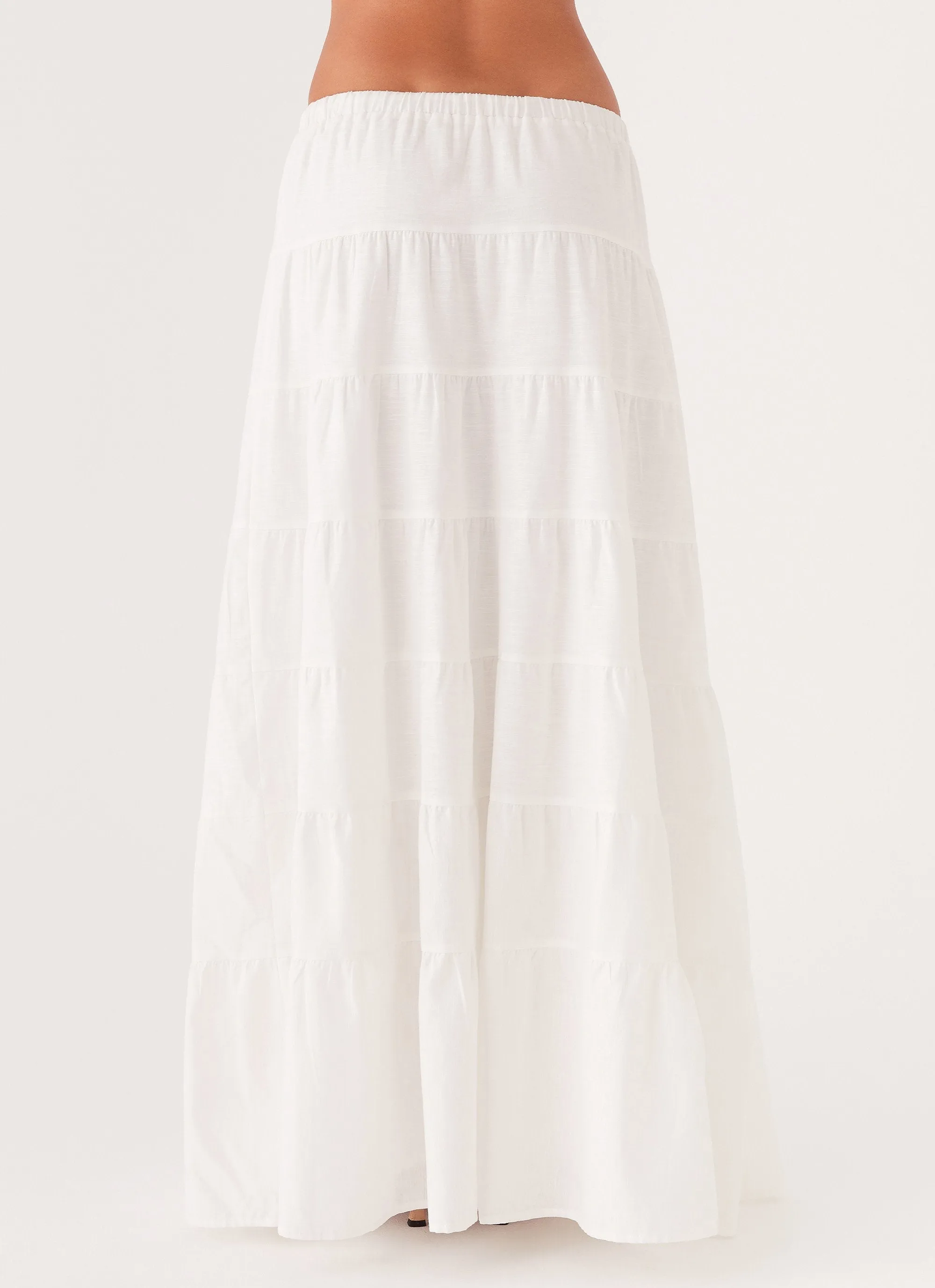 Mariella Linen Maxi Skirt - White sold by Peppermayo product image thumbnail 5