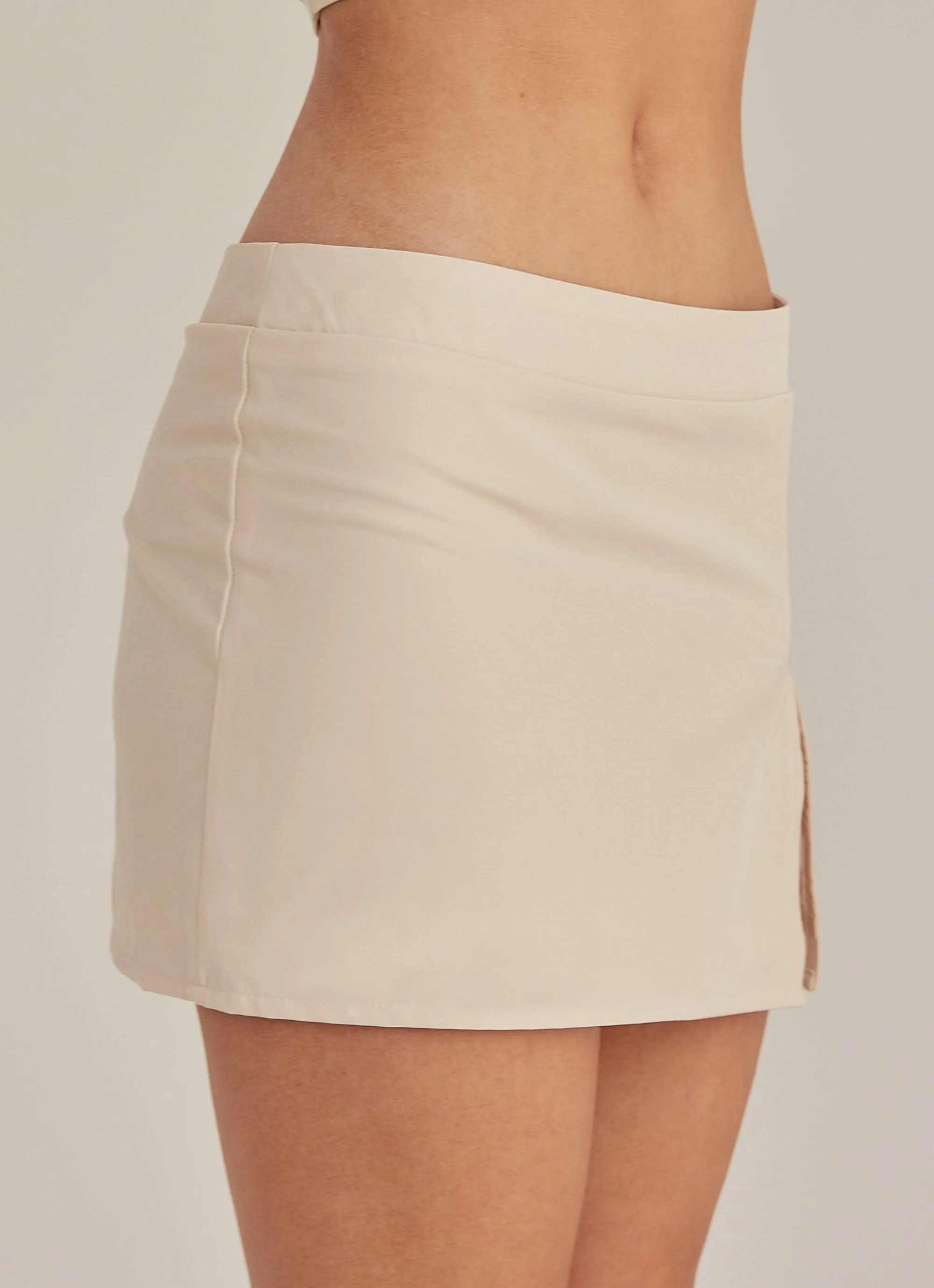 Easy Breezy Mini Skirt - Creme sold by Peppermayo product image thumbnail 5