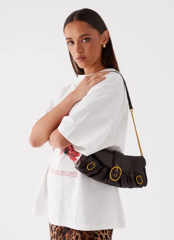 Archer Shoulder Bag - Brown sold by Peppermayo