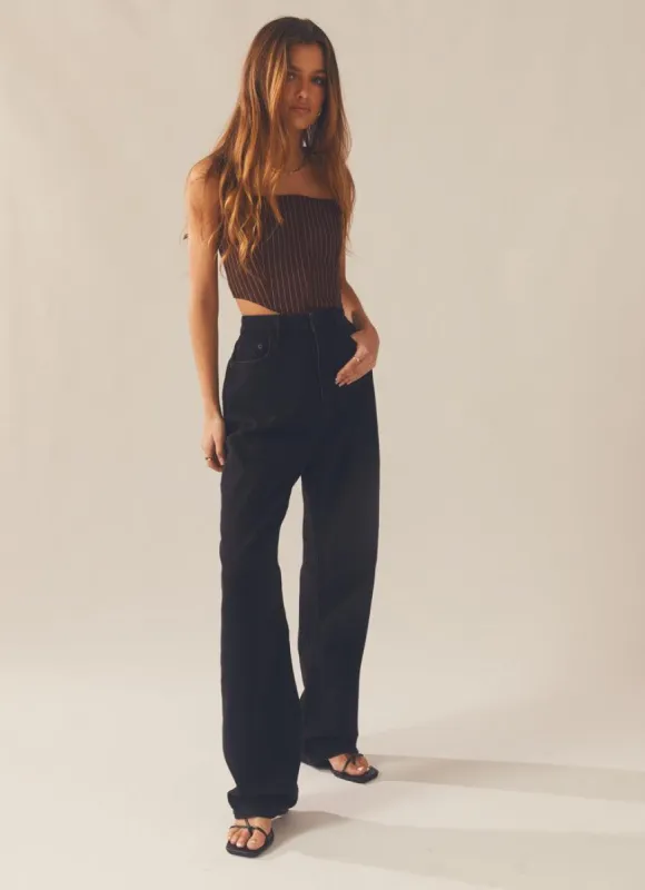 High Baggy Jean - Homme Black sold by Peppermayo