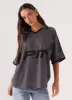 Let's Go Jersey Top - Grey sold by Peppermayo
