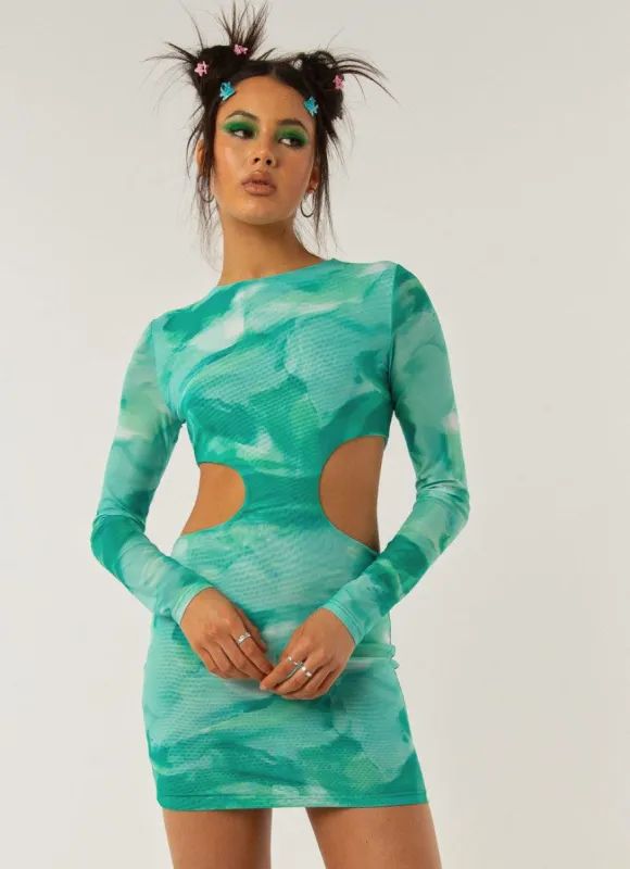 Listen In Cut Out Mini Dress - Amazon made by Peppermayo