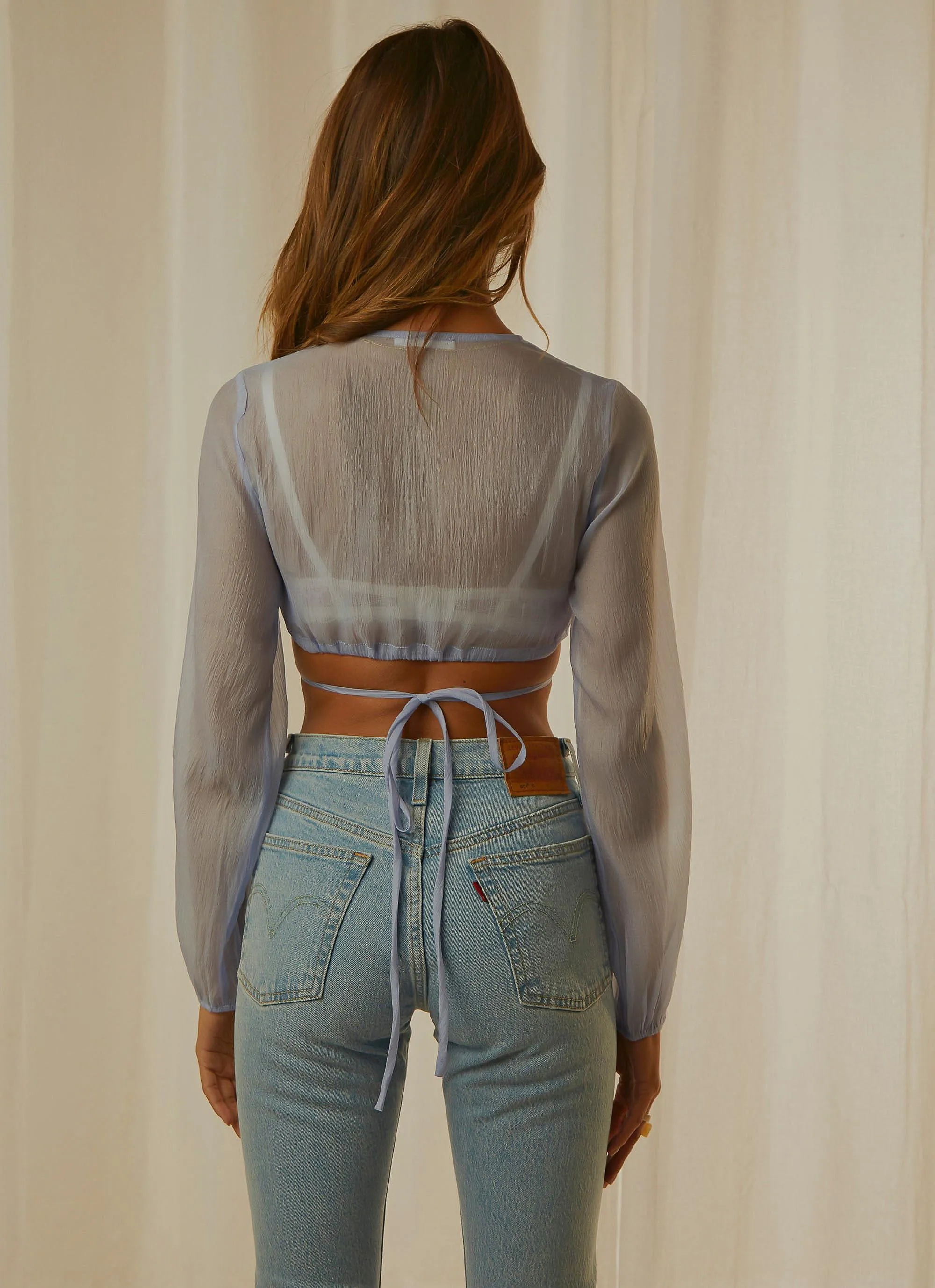 Pietra Sheer Crop - Sky sold by Peppermayo product image thumbnail 5
