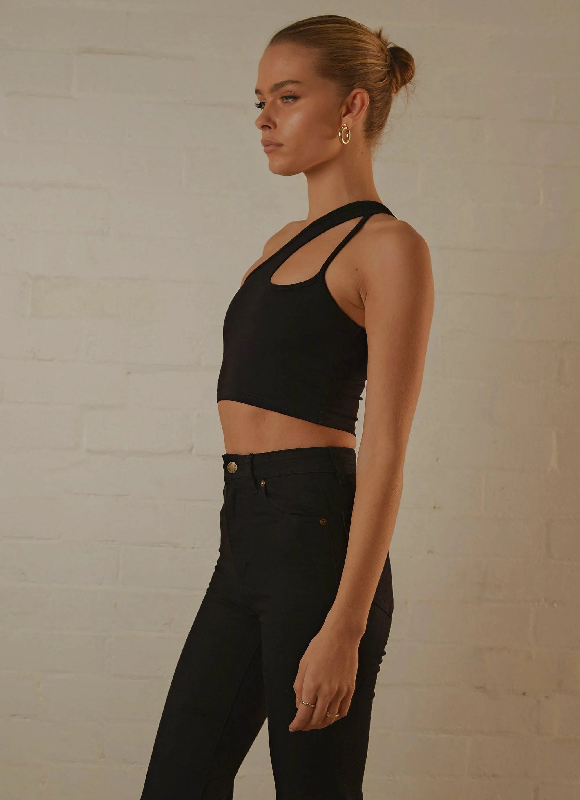 Cedar Crop Top - Black sold by Peppermayo product image thumbnail 4