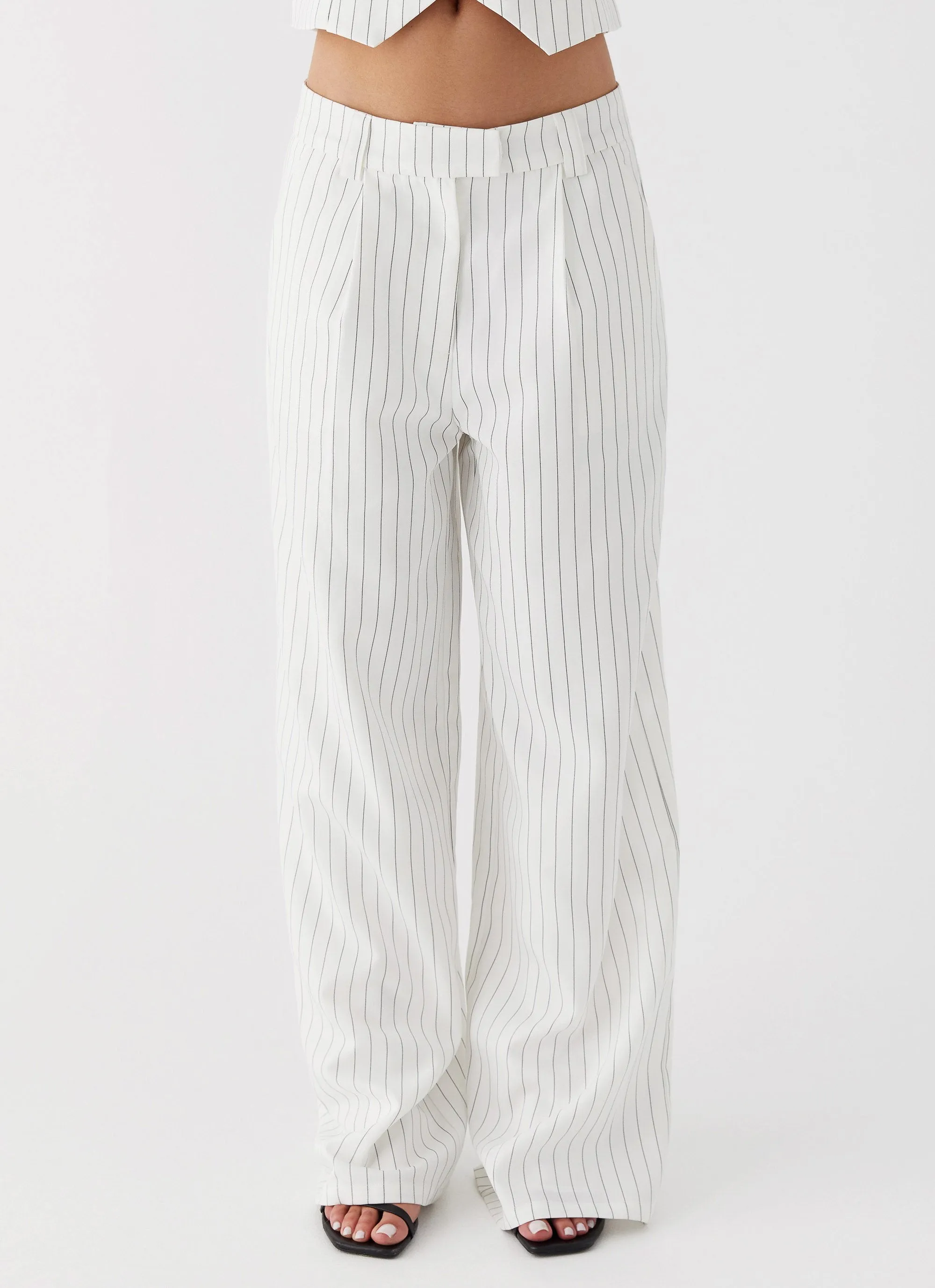Midnight City Suit Pants - White Pinstripe sold by Peppermayo product image thumbnail 5