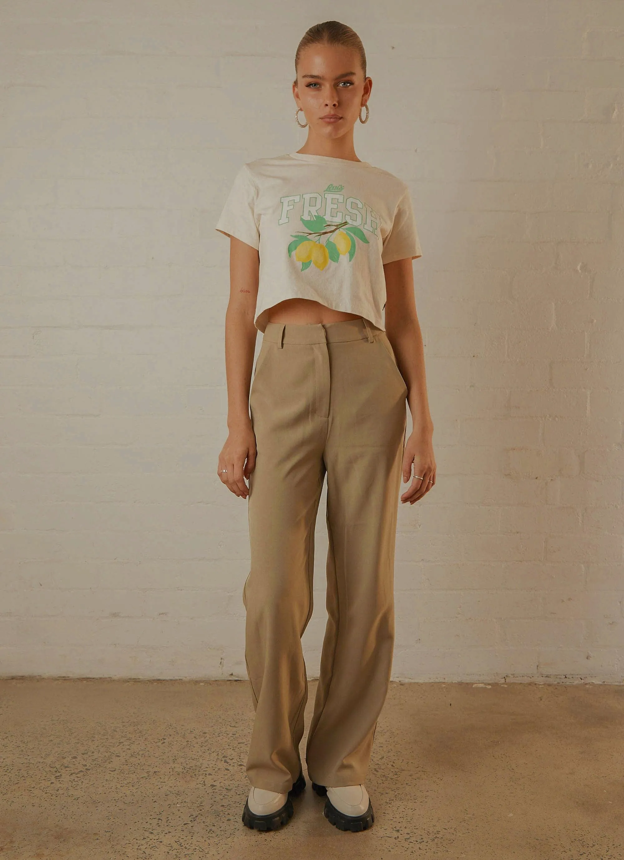 Cropped Jordie Tee - Undyed Greige sold by Peppermayo product image thumbnail 4