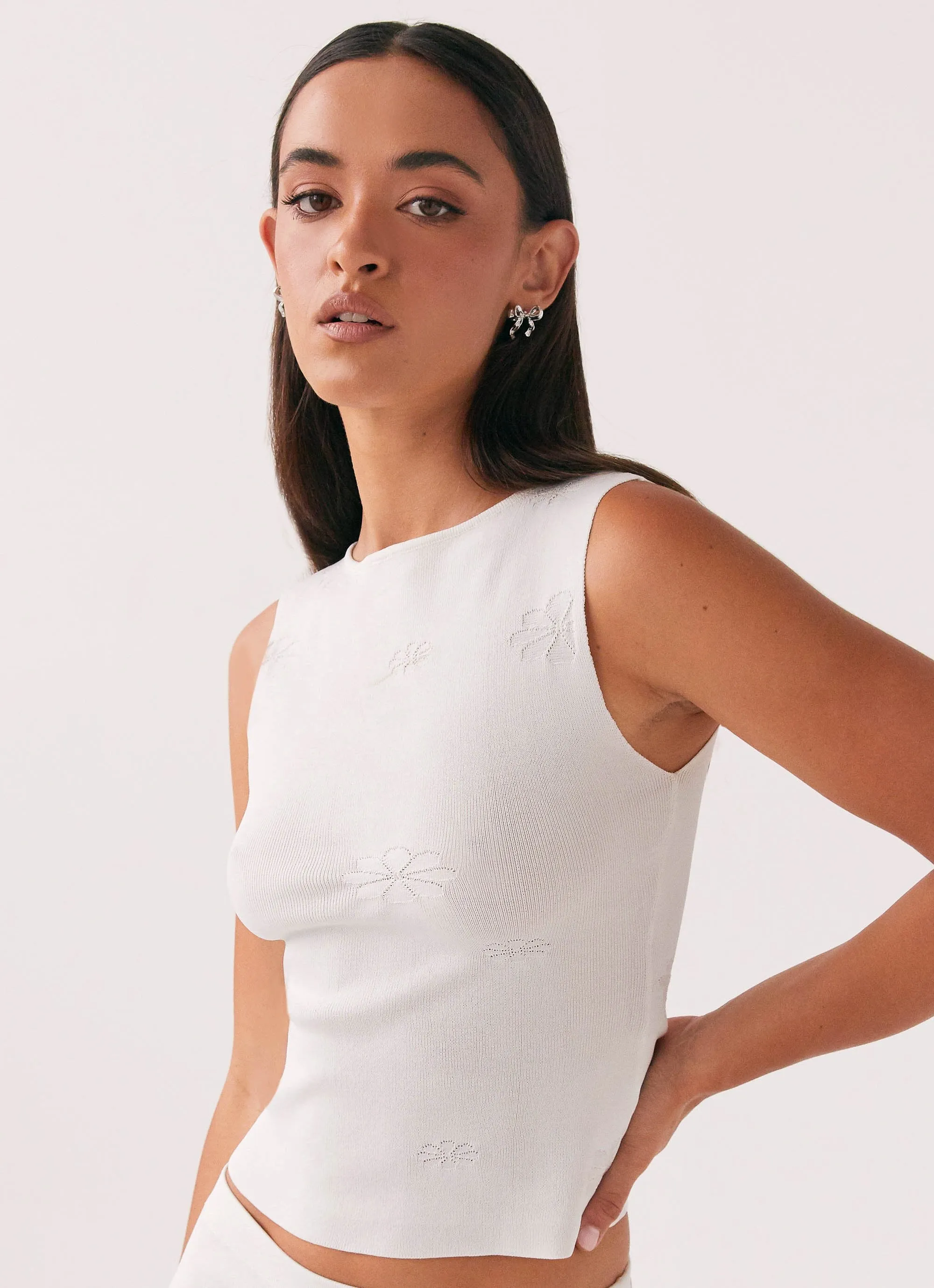 Holly Knit Tank - White sold by Peppermayo product image thumbnail 5