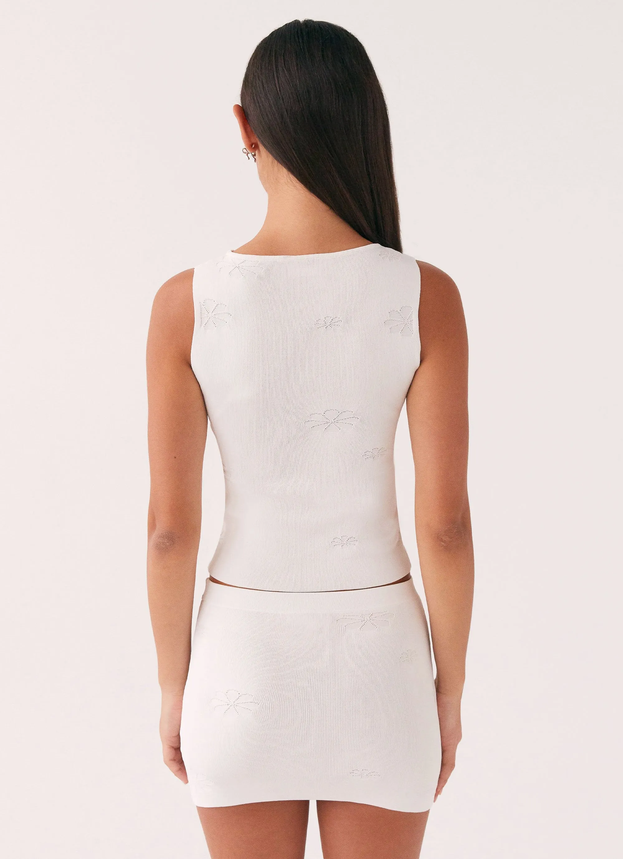 Holly Knit Tank - White sold by Peppermayo product image thumbnail 4