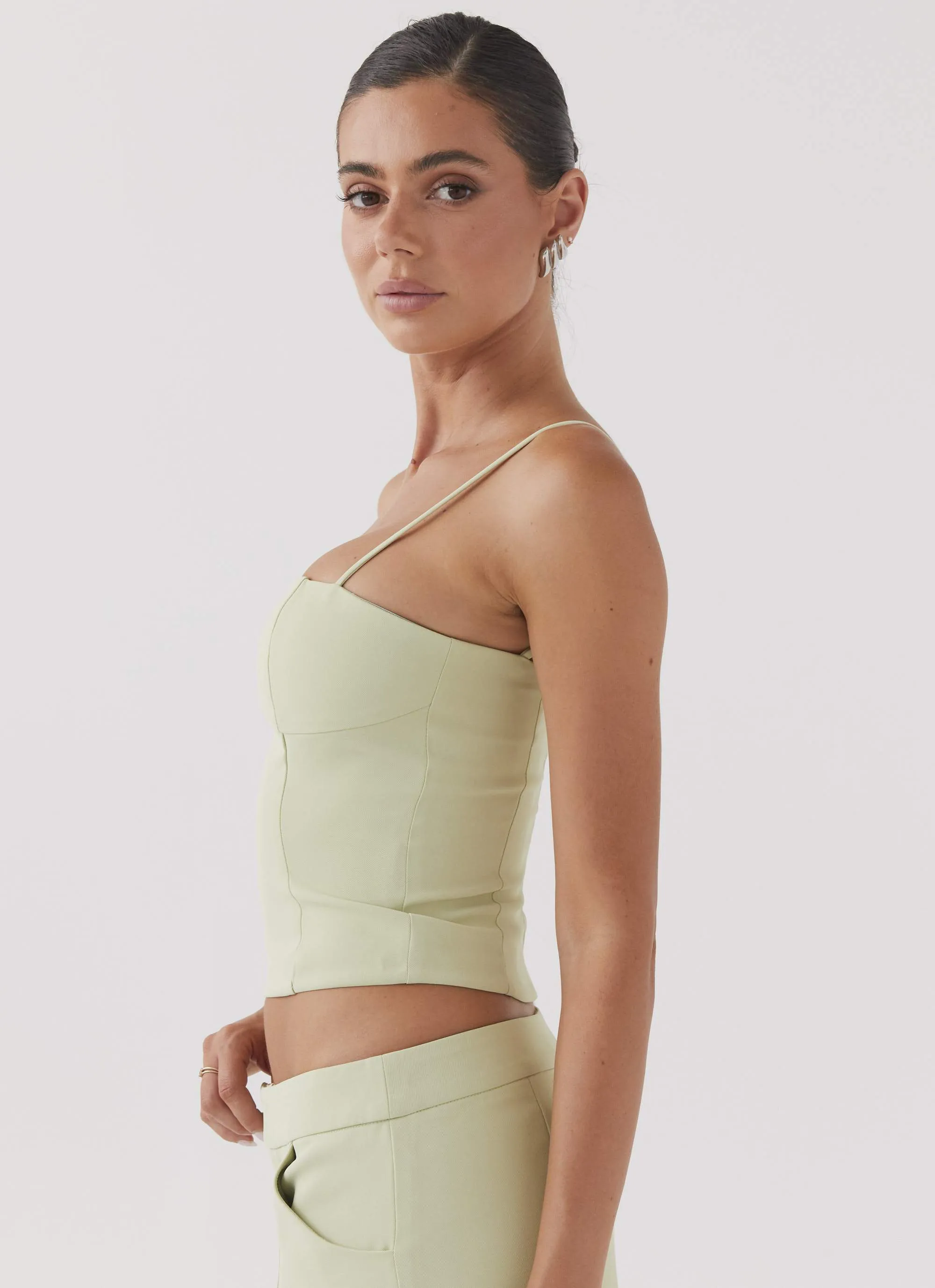 Eliana Crop Top - Green Zest sold by Peppermayo product image thumbnail 3