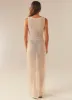 Caught Up Maxi Dress - Beige sold by Peppermayo