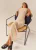 Caught Up Maxi Dress - Beige sold by Peppermayo