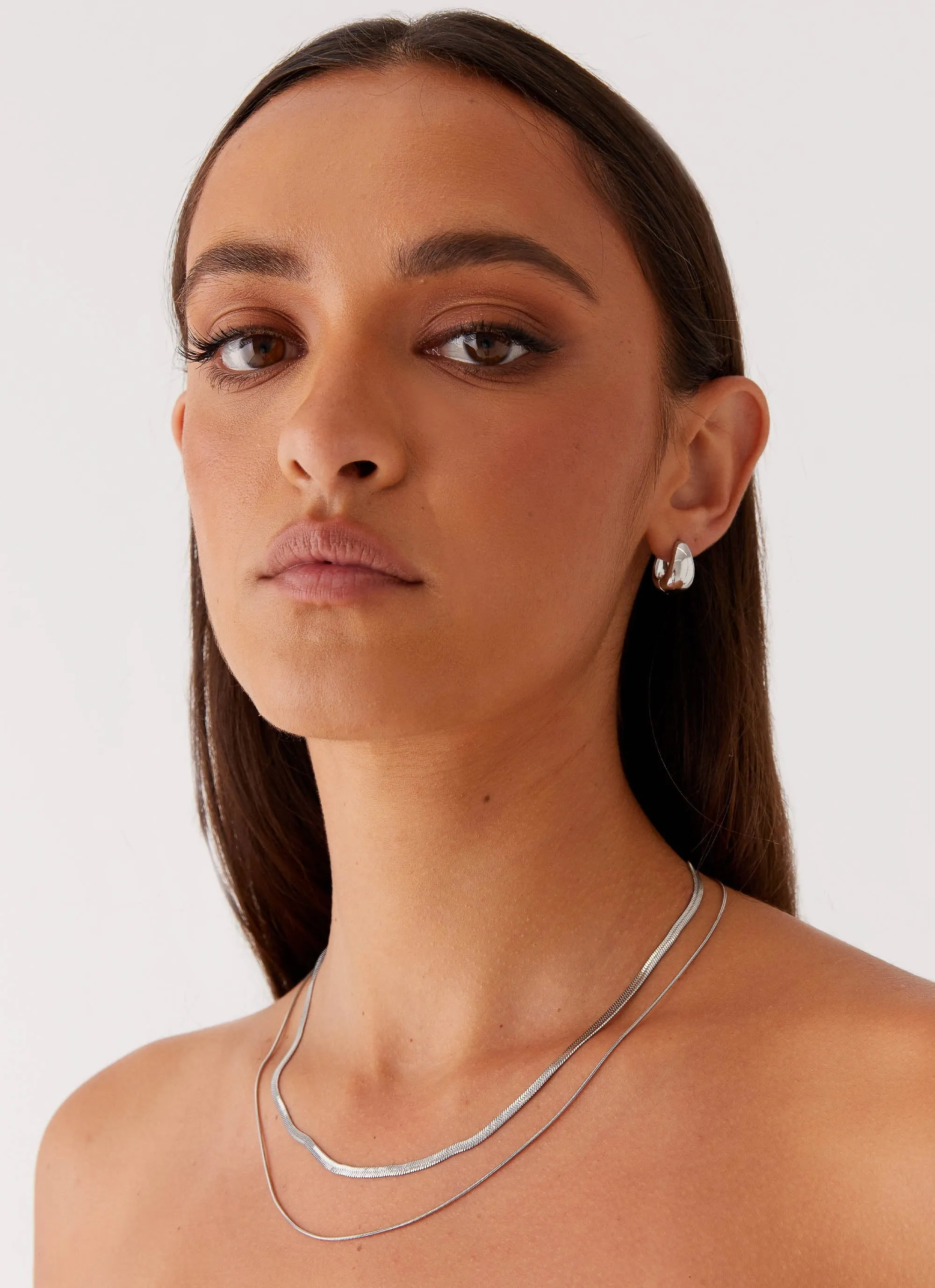 Ria Necklace - Silver sold by Peppermayo