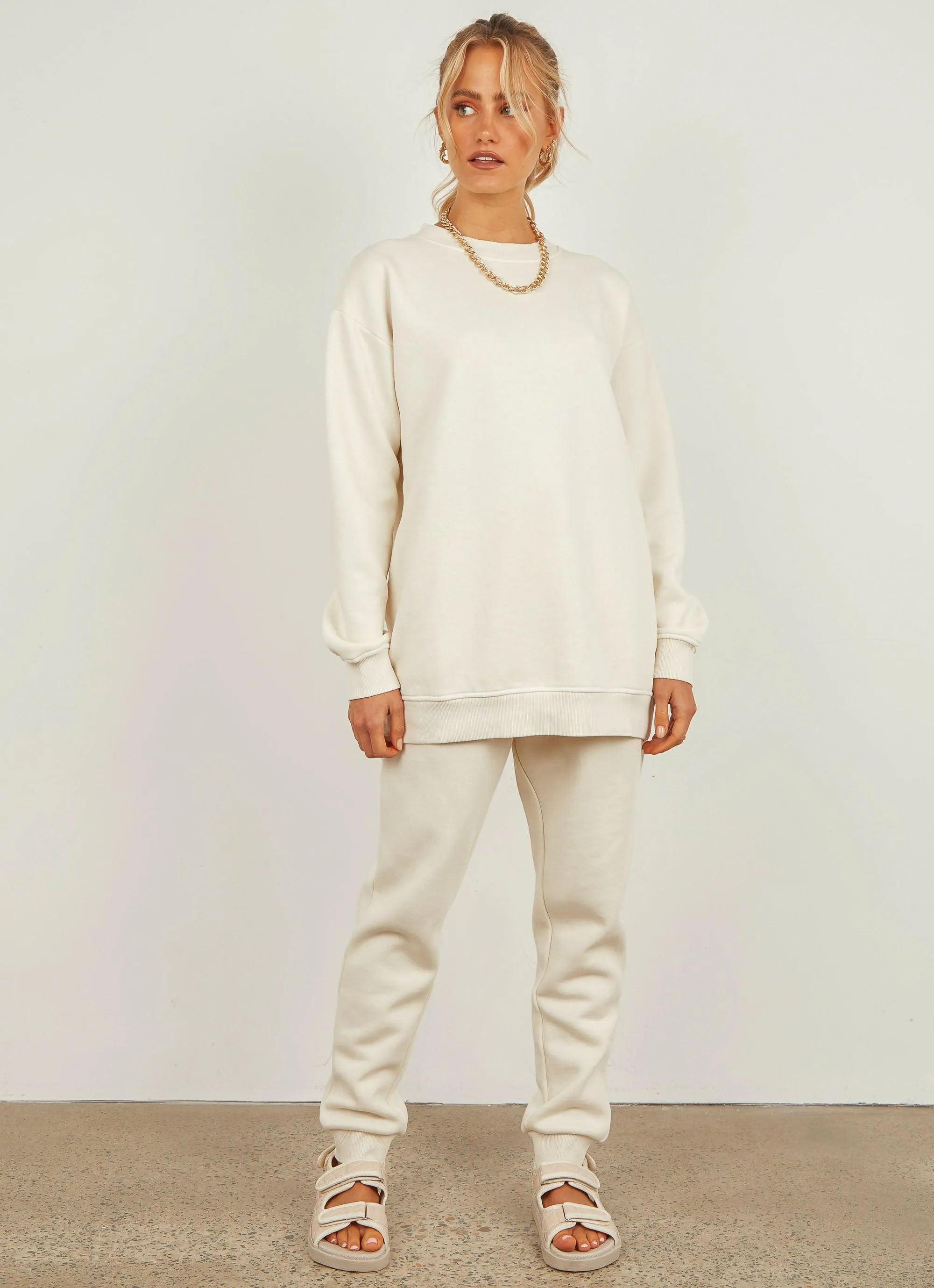 Carter Classic Boyfriend Sweat - Ecru sold by Peppermayo product image thumbnail 3