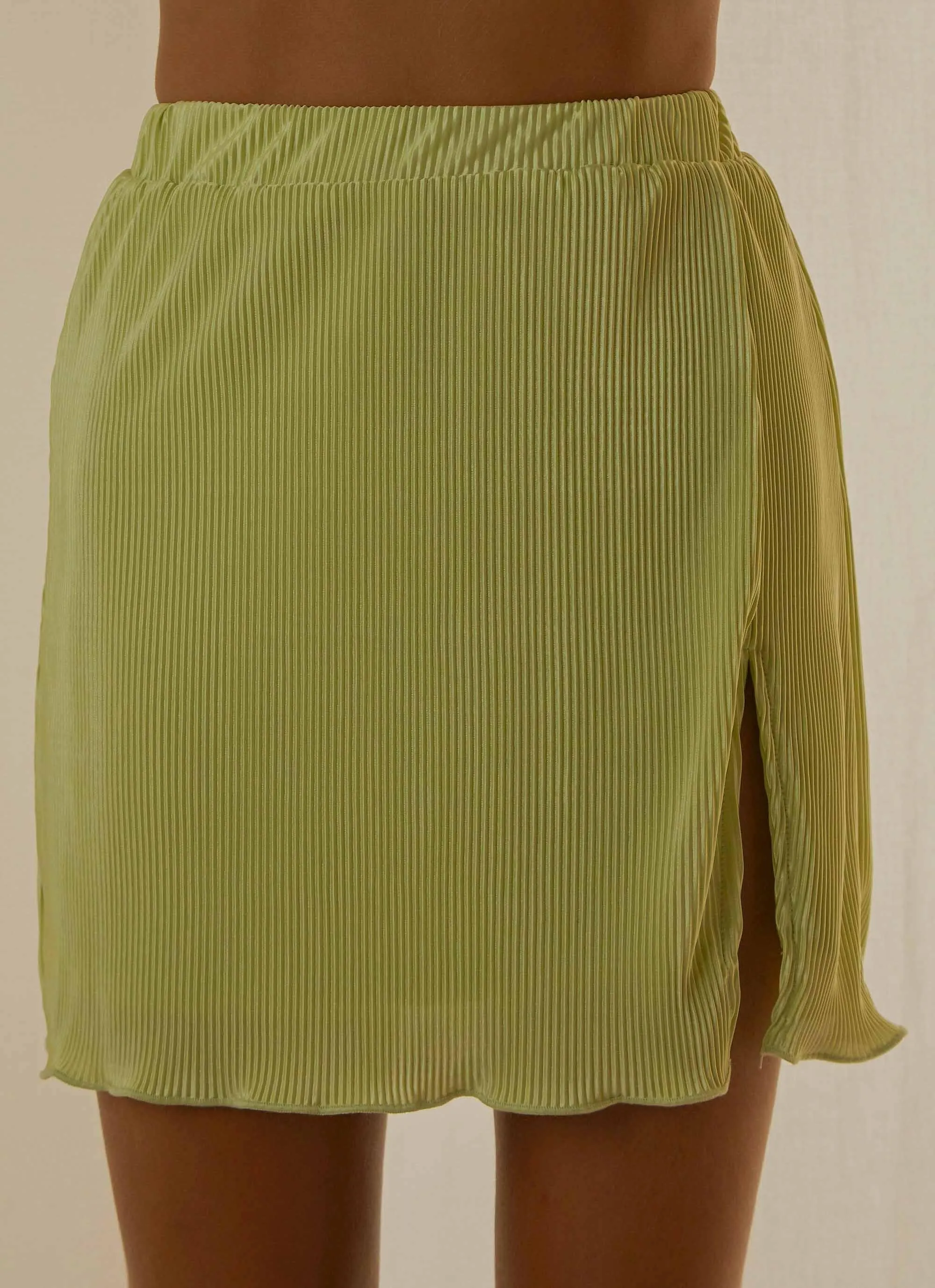 Sunny Skies Mini Skirt - Lime Green sold by Peppermayo product image thumbnail 4