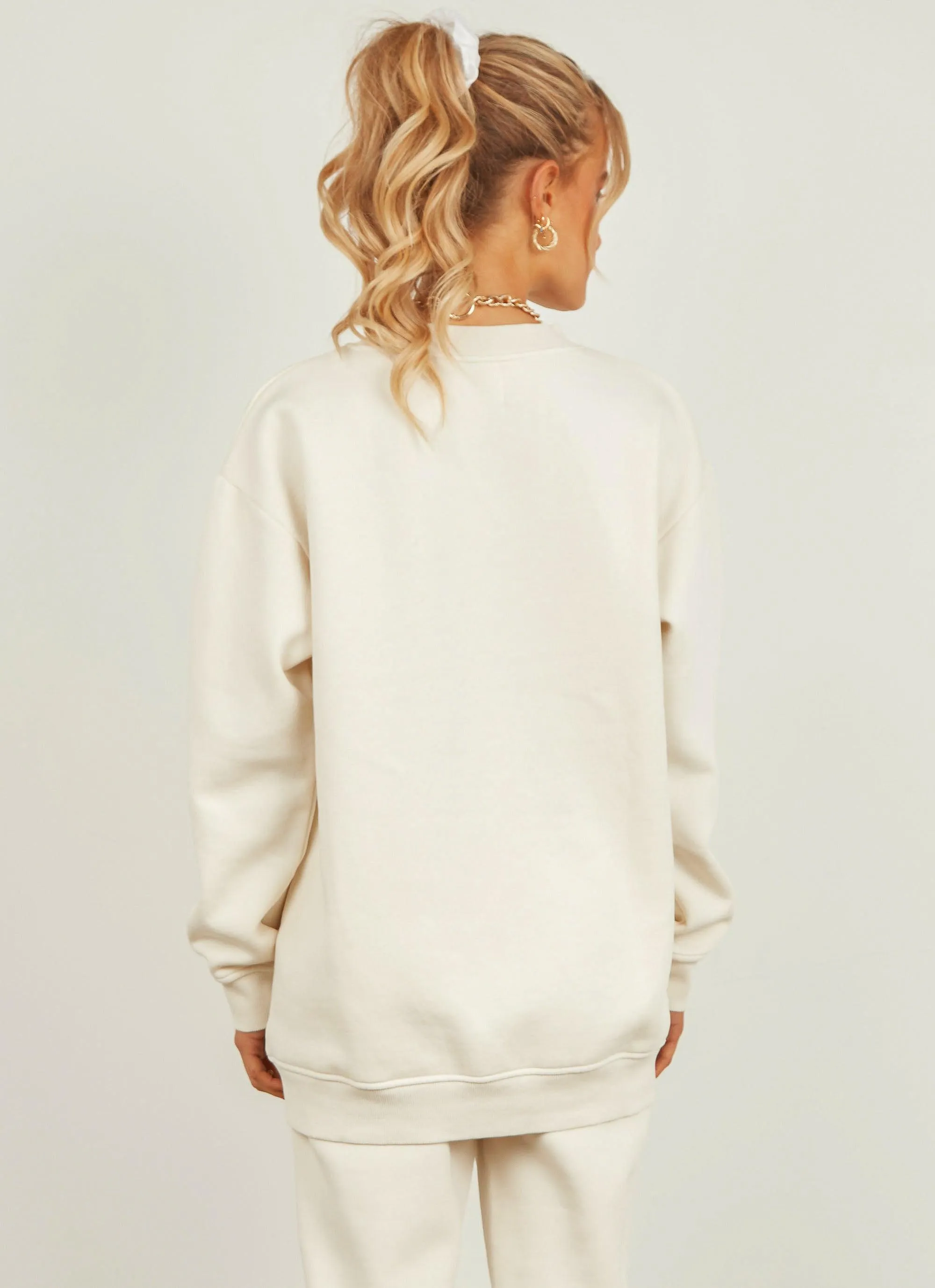 Carter Classic Boyfriend Sweat - Ecru sold by Peppermayo product image thumbnail 5
