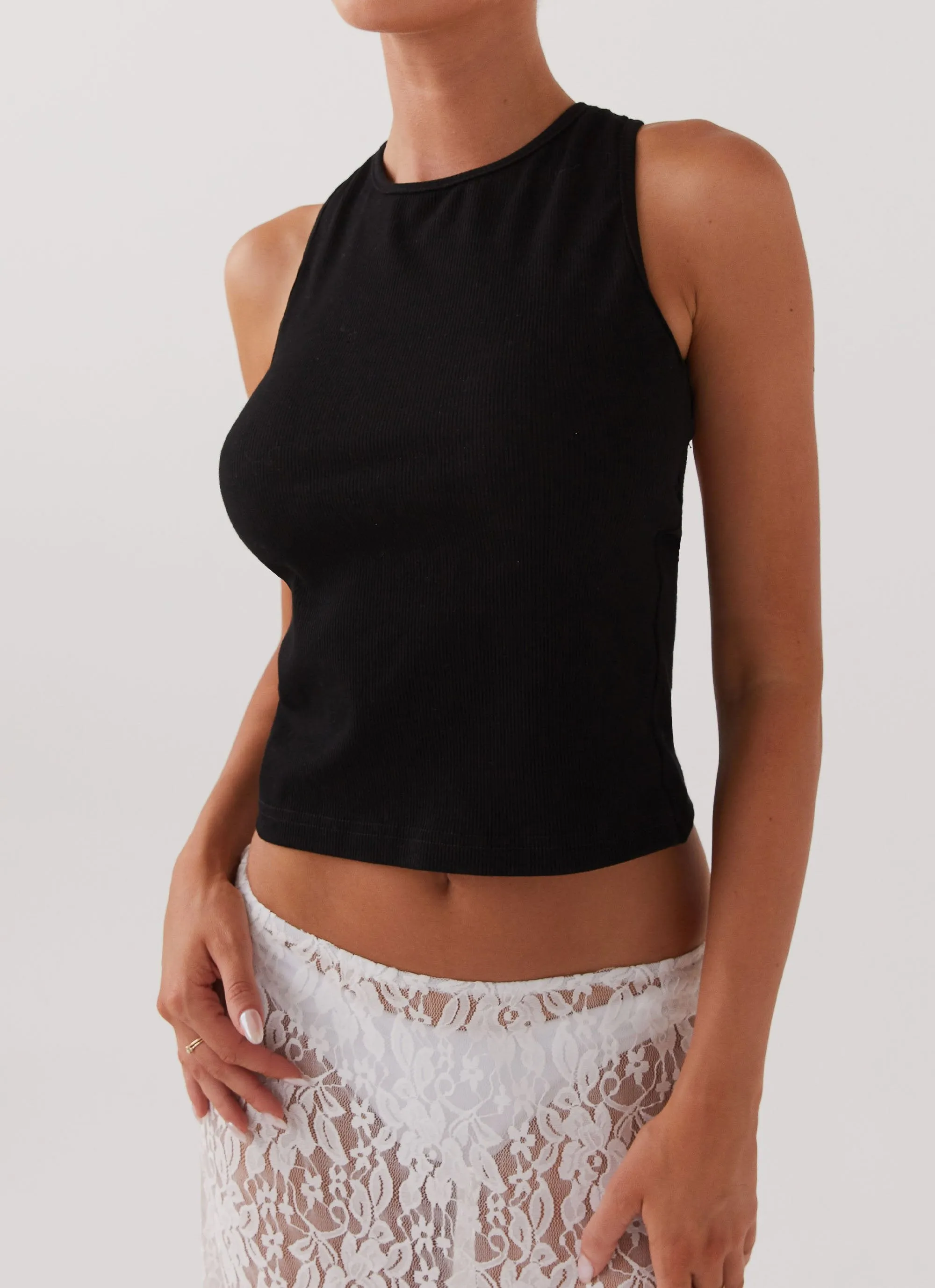Alice Cut Out Tank Top - Black sold by Peppermayo product image thumbnail 5
