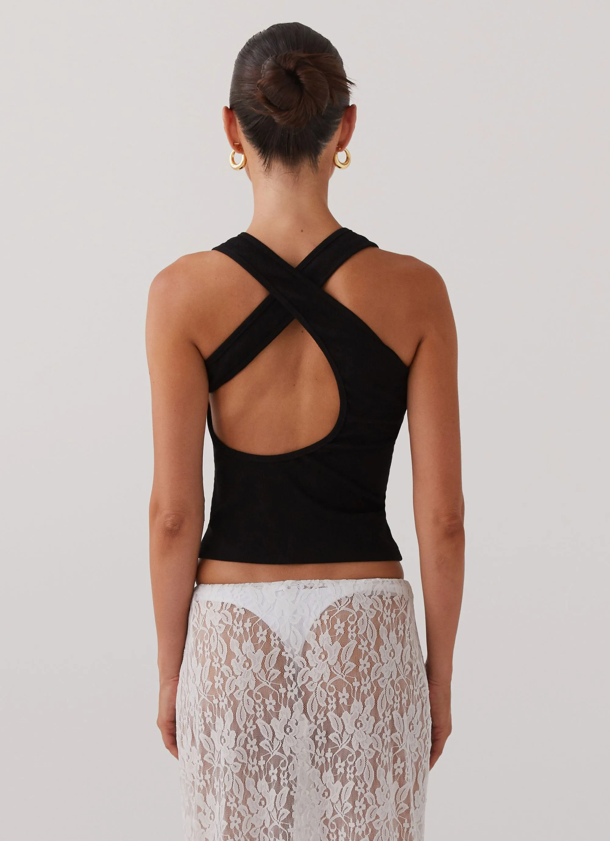 Alice Cut Out Tank Top - Black sold by Peppermayo product image thumbnail 4