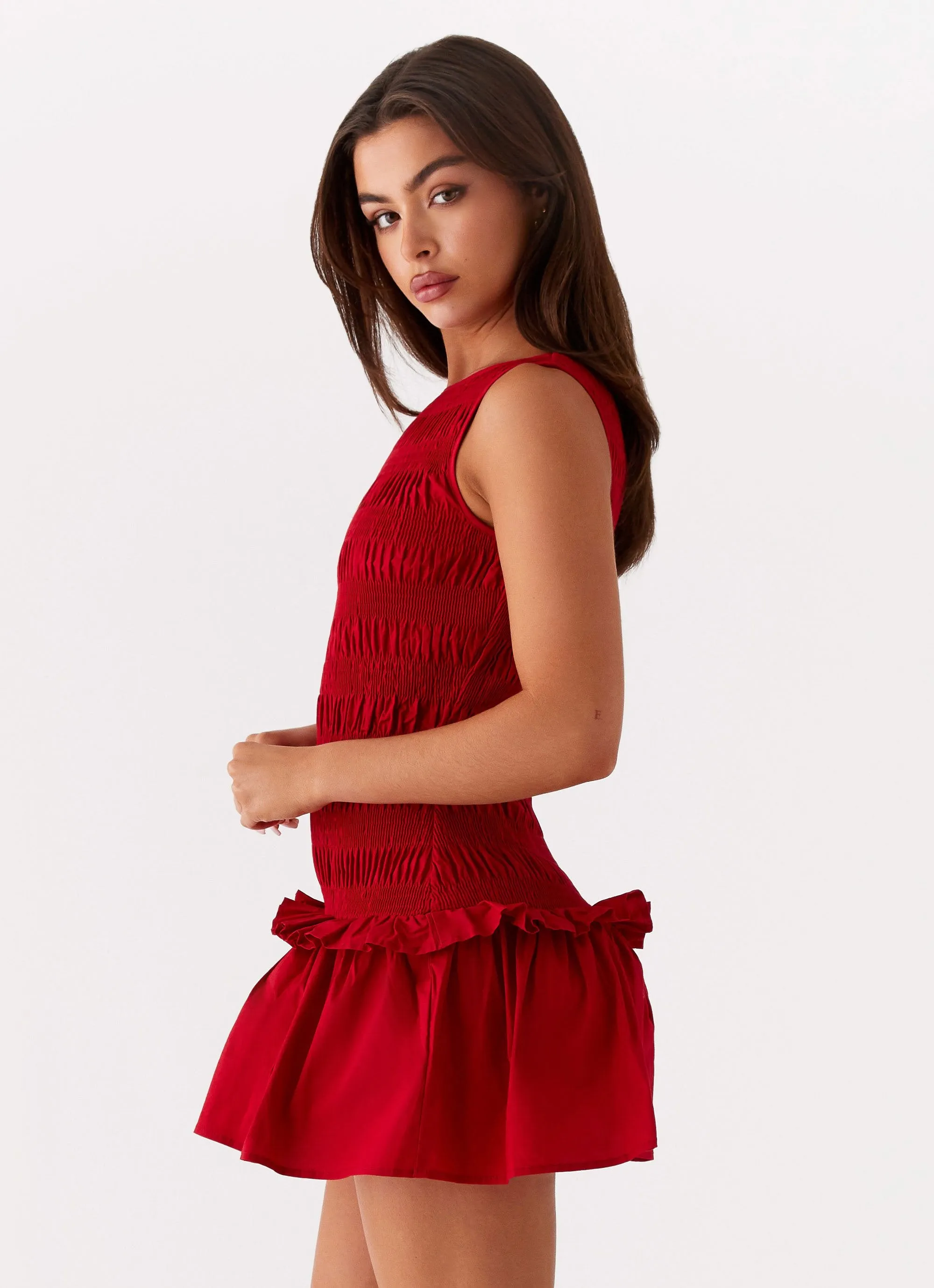 Garden Kiss Mini Dress - Red sold by Peppermayo product image thumbnail 3