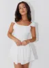 Island Dreams Mini Dress - White sold by Peppermayo