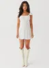 Island Dreams Mini Dress - White sold by Peppermayo