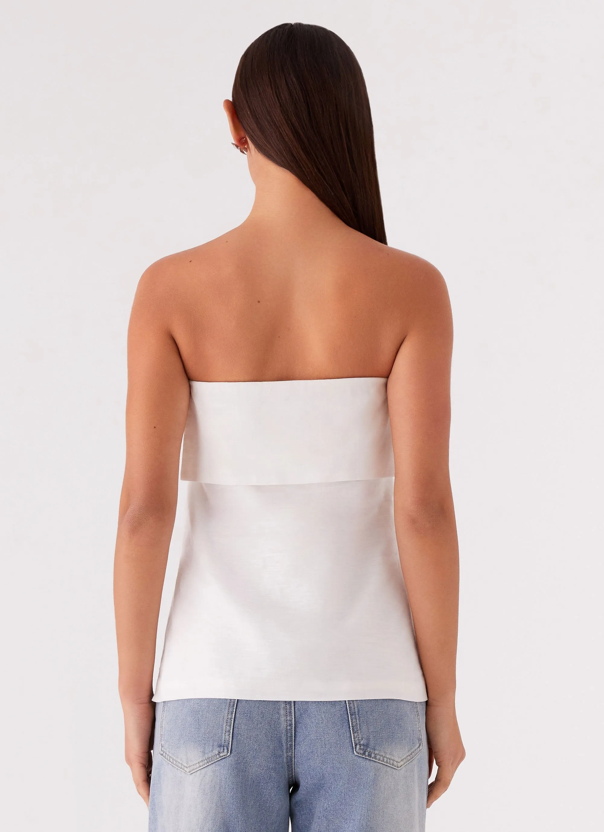 Dalmia Linen Top - White sold by Peppermayo product image thumbnail 4