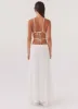 Enchanted Melodies Maxi Dress - White sold by Peppermayo