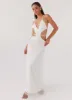 Enchanted Melodies Maxi Dress - White sold by Peppermayo
