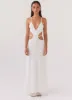 Enchanted Melodies Maxi Dress - White sold by Peppermayo