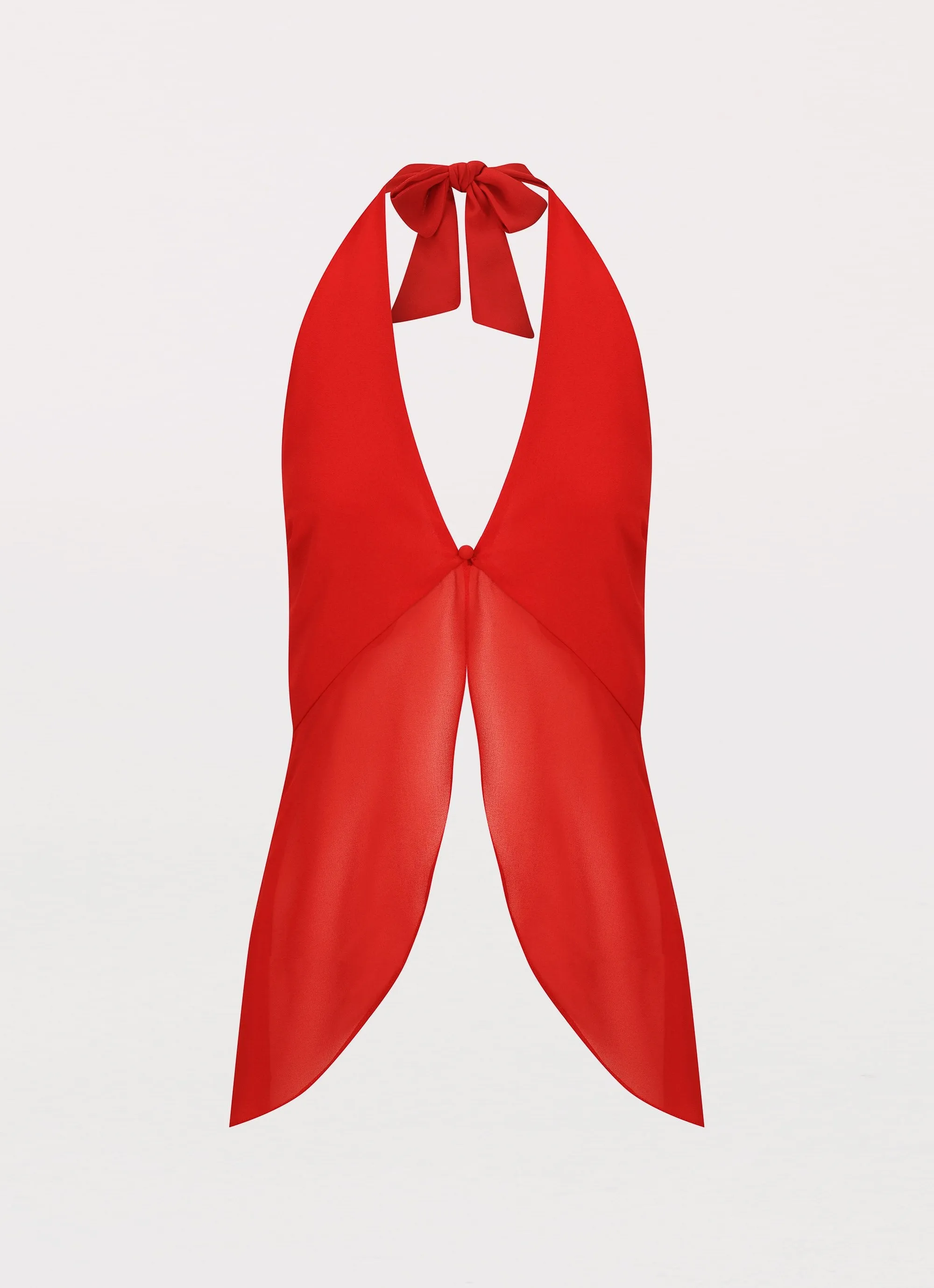 At Last Halterneck Top - Rouge Red sold by Peppermayo product image thumbnail 3