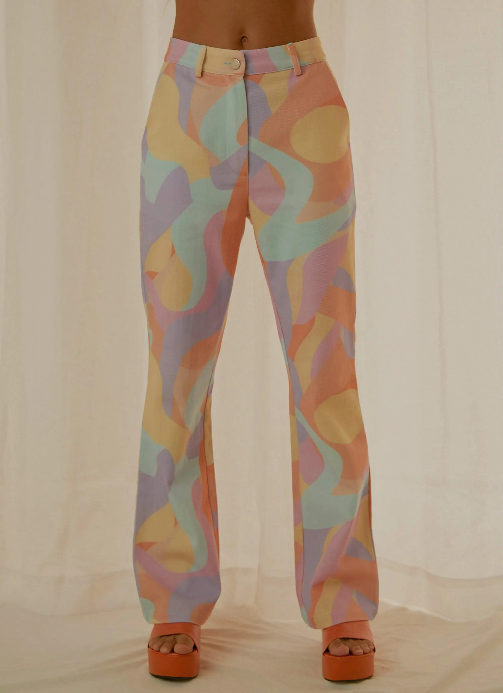 Keep Your Heart Pants - Pastel Wave sold by Peppermayo product image thumbnail 3