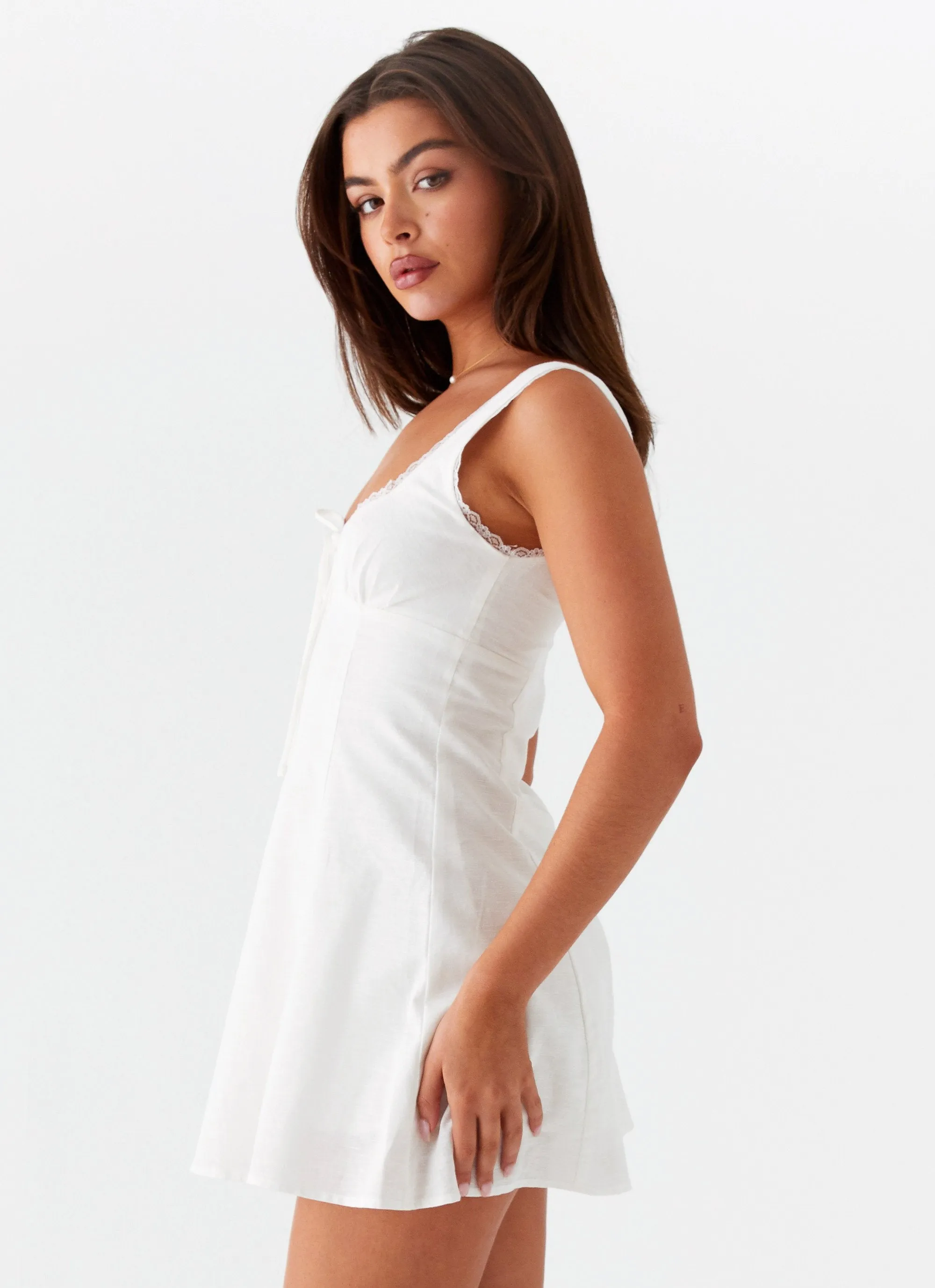 Rowena Mini Dress - White sold by Peppermayo product image thumbnail 3